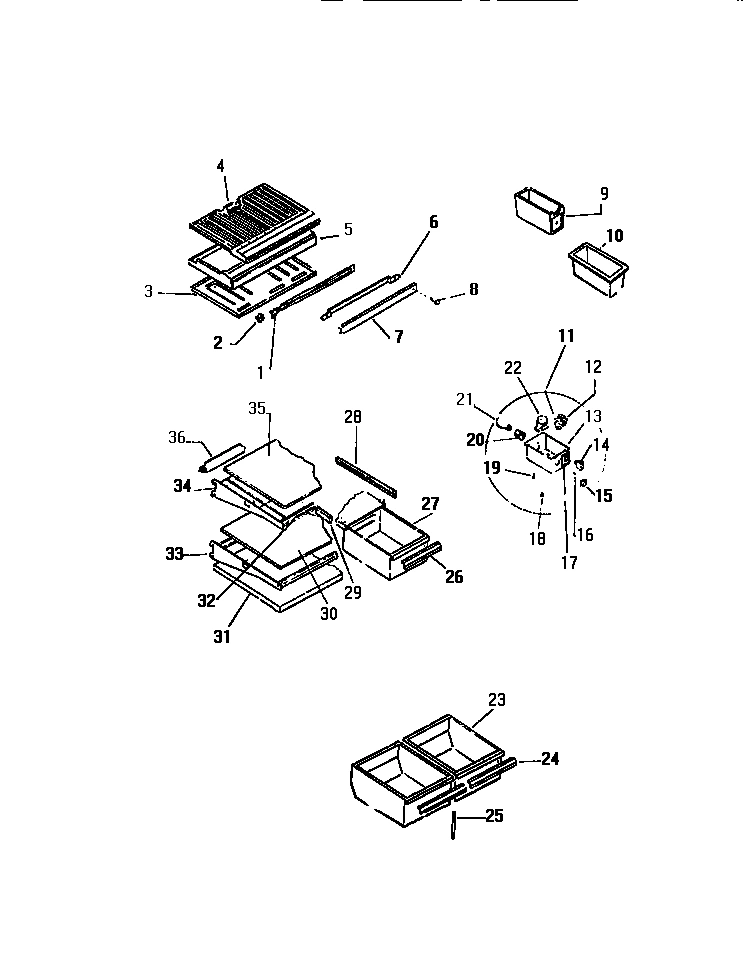 04 - SHELVES, CONTROLS, DIVIDER, MULLION