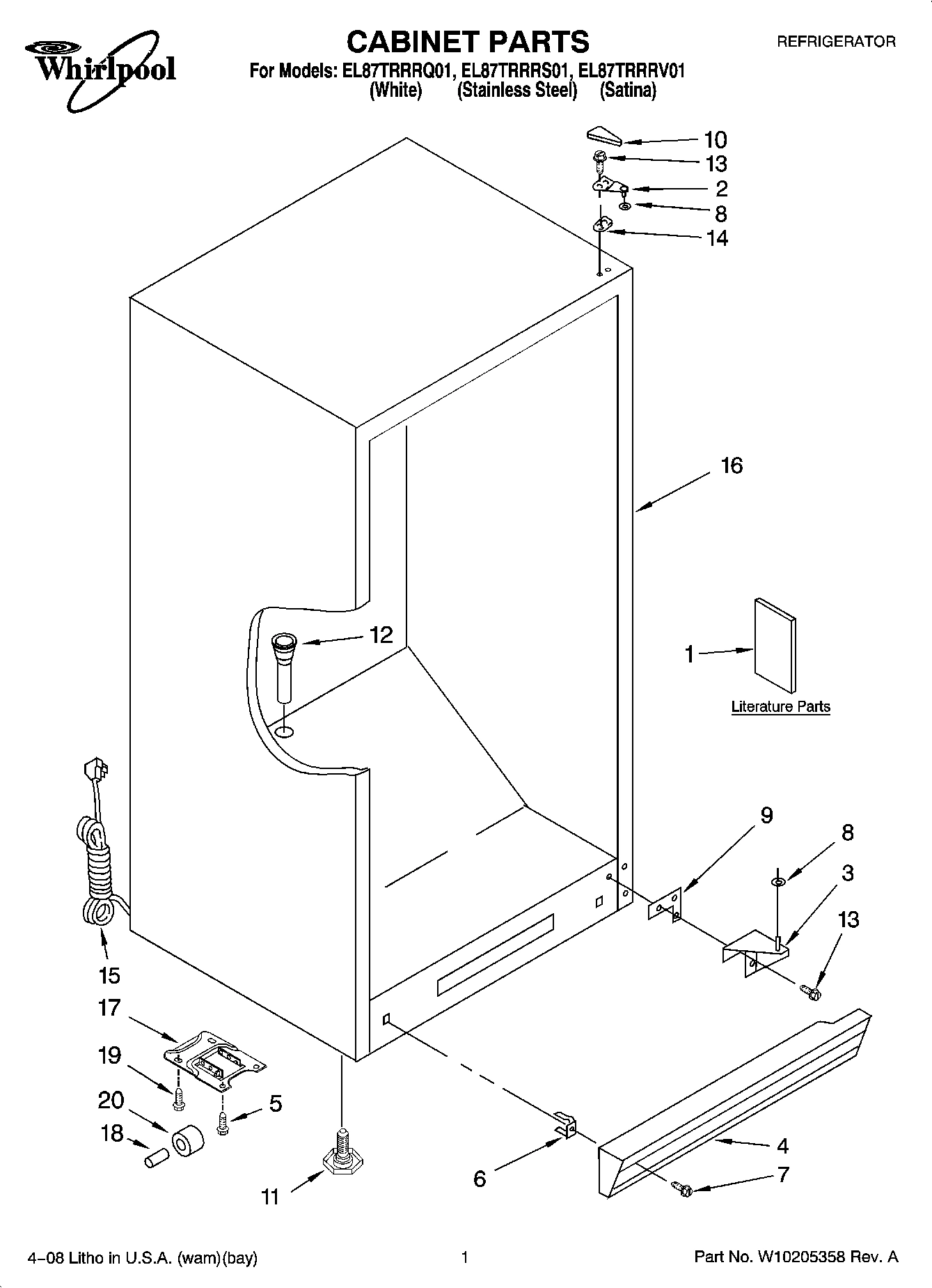 01 - CABINET PARTS