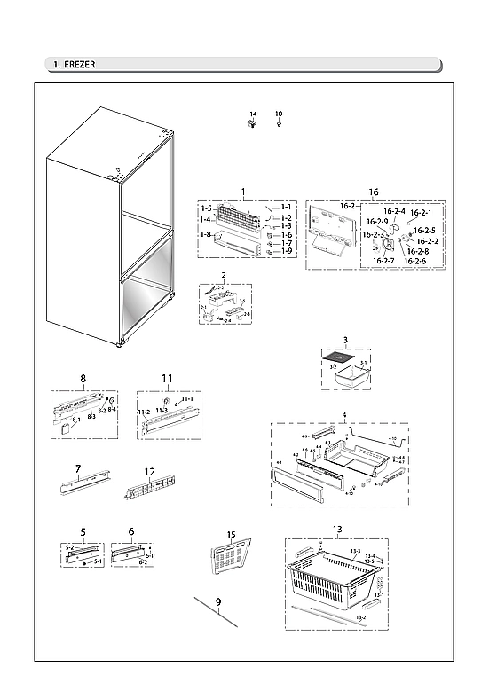 FREEZER PARTS
