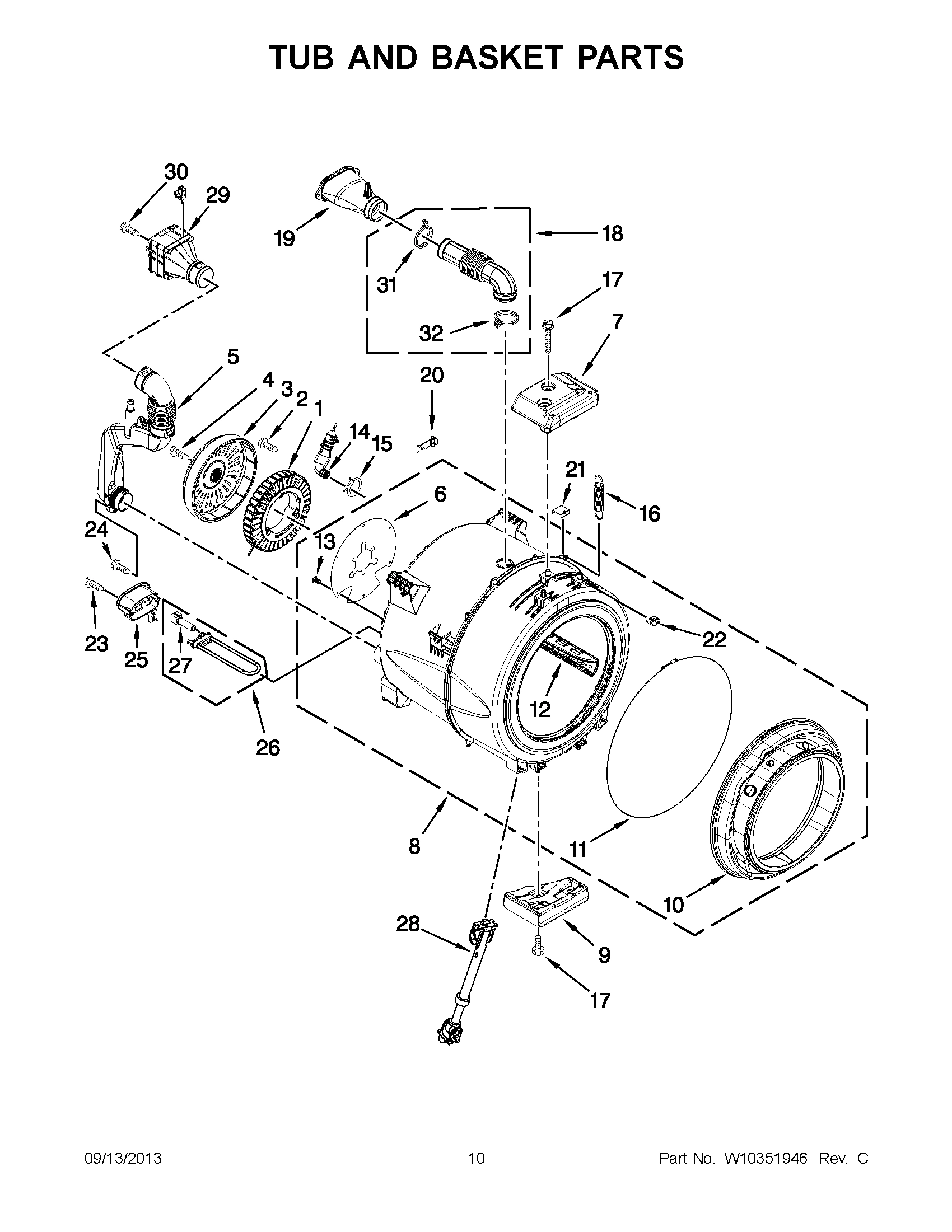 06 - TUB AND BASKET PARTS