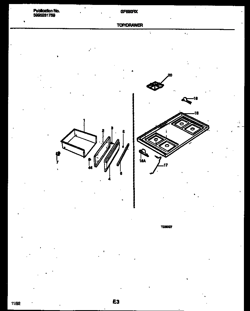 06 - COOKTOP AND DRAWER PARTS