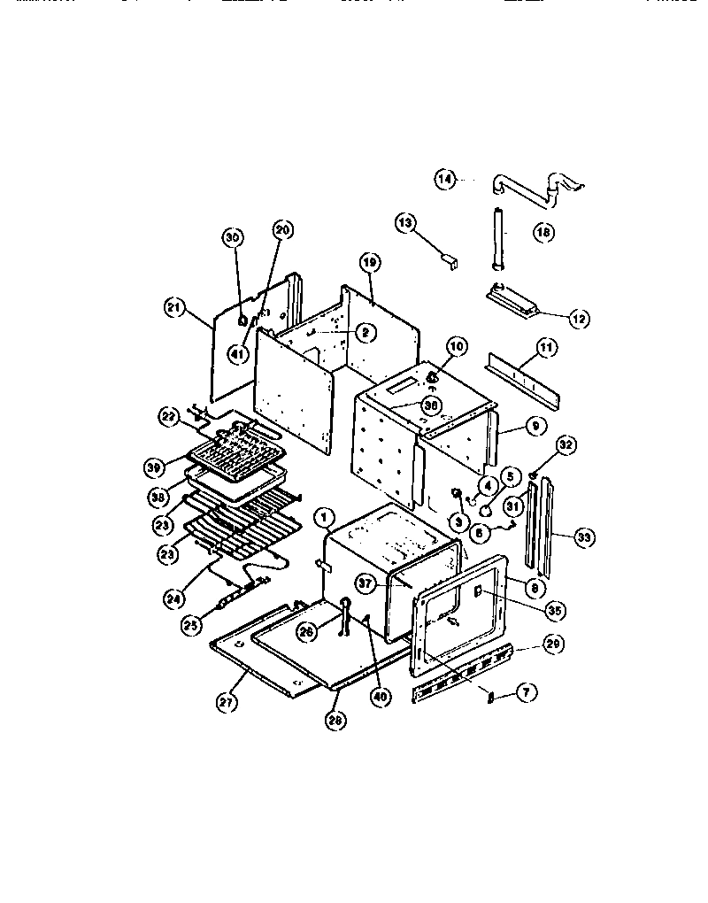 03 - OVEN LINER, HEATING ELEMENTS, PANEL
