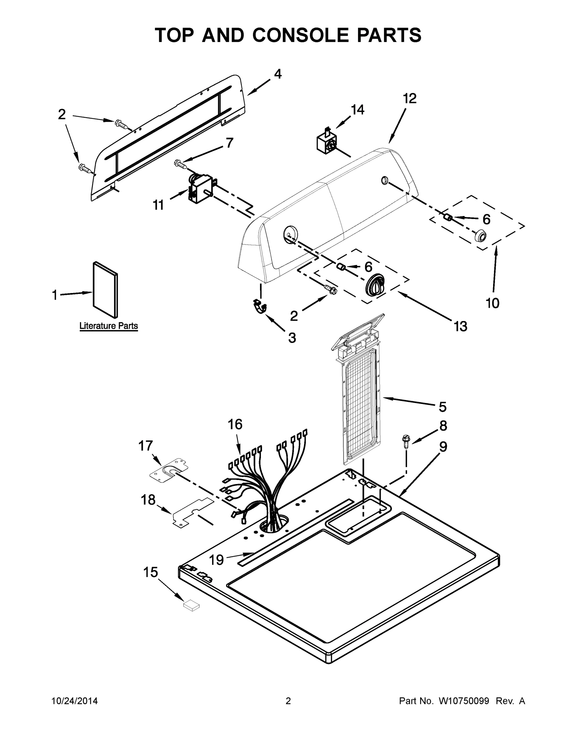 02 - TOP AND CONSOLE PARTS