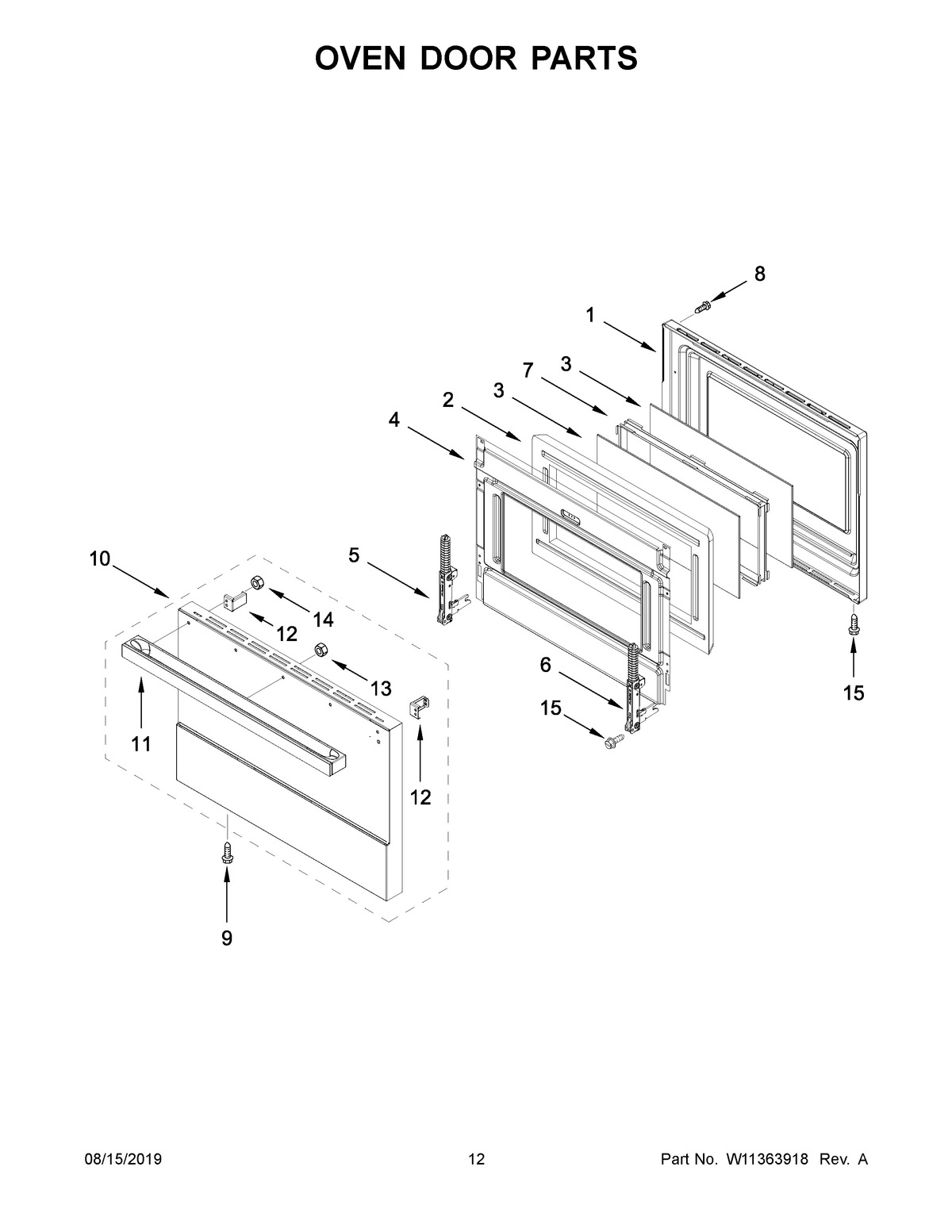 07 - OVEN DOOR PARTS