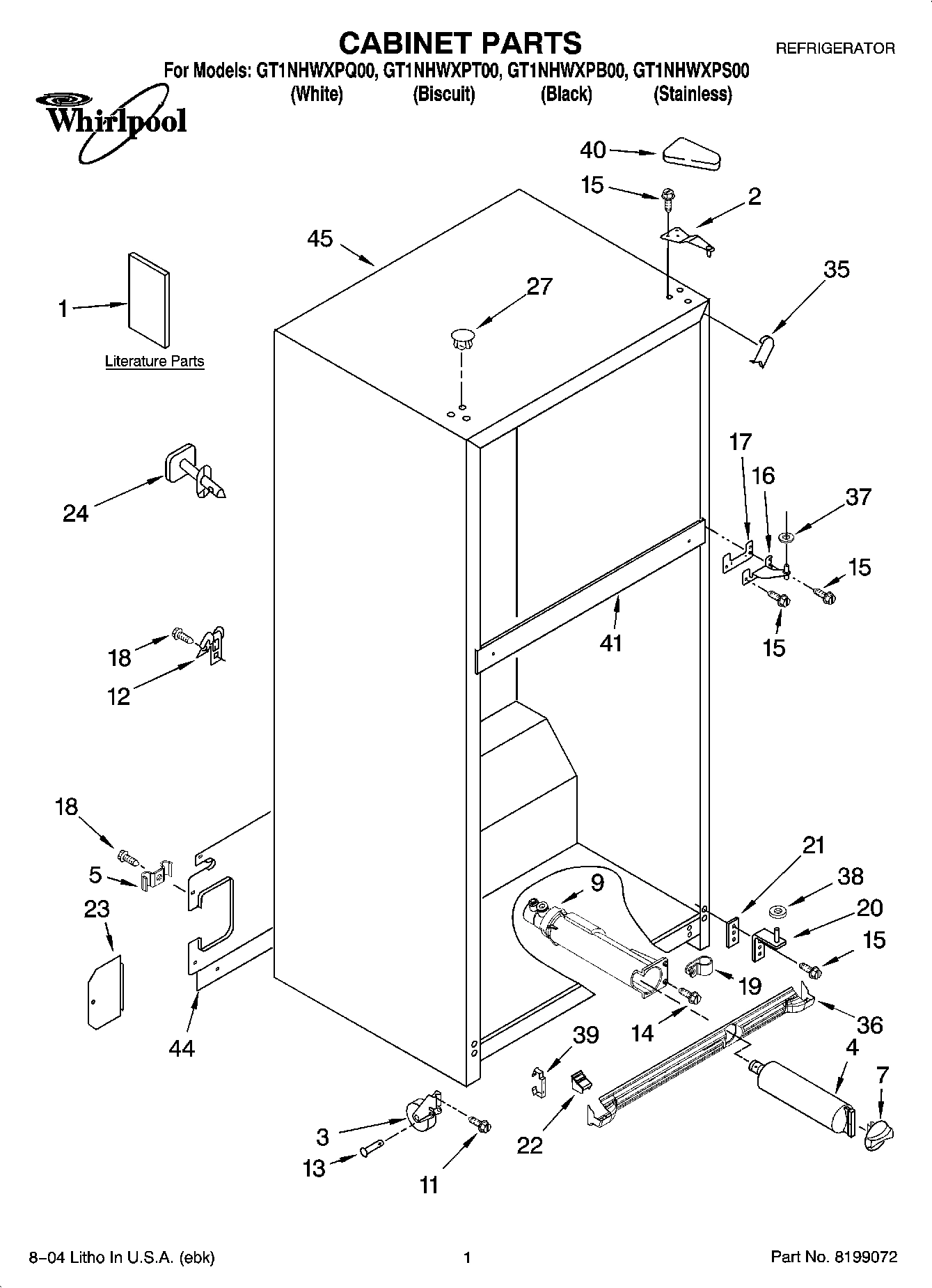 01 - CABINET PARTS