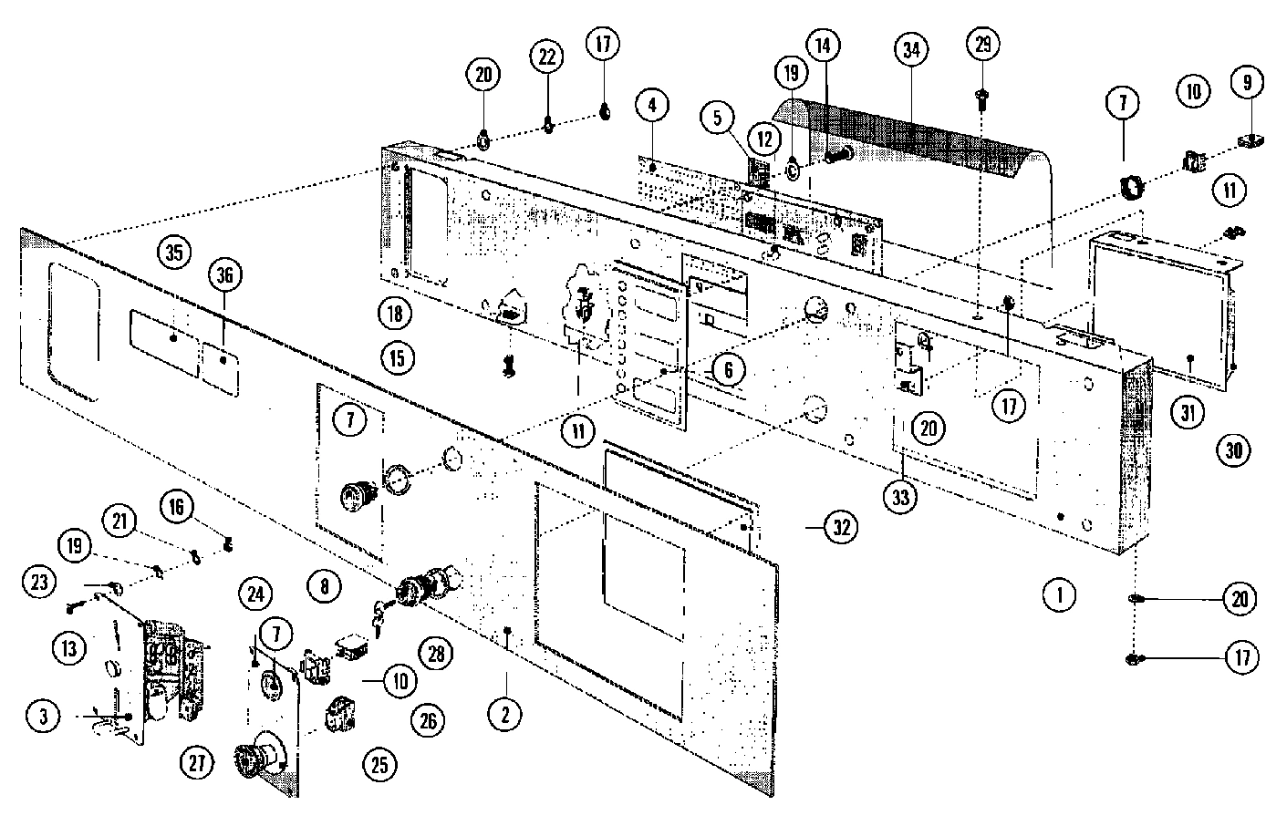 16 - CONTROL PANEL (PC MODELS-SERIES 11)