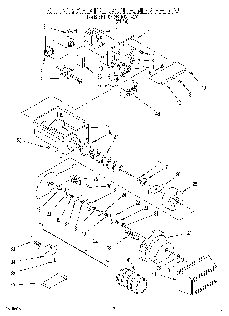 06 - MOTOR AND ICE CONTAINER