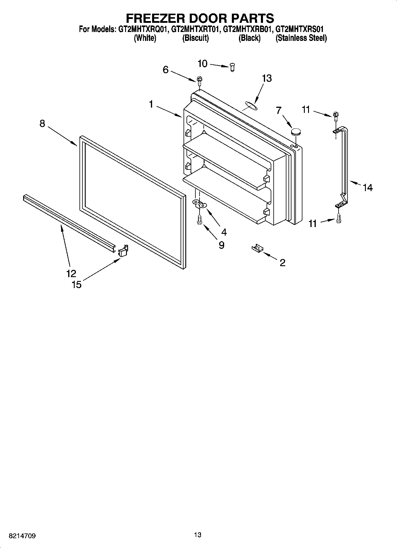 07 - FREEZER DOOR PARTS