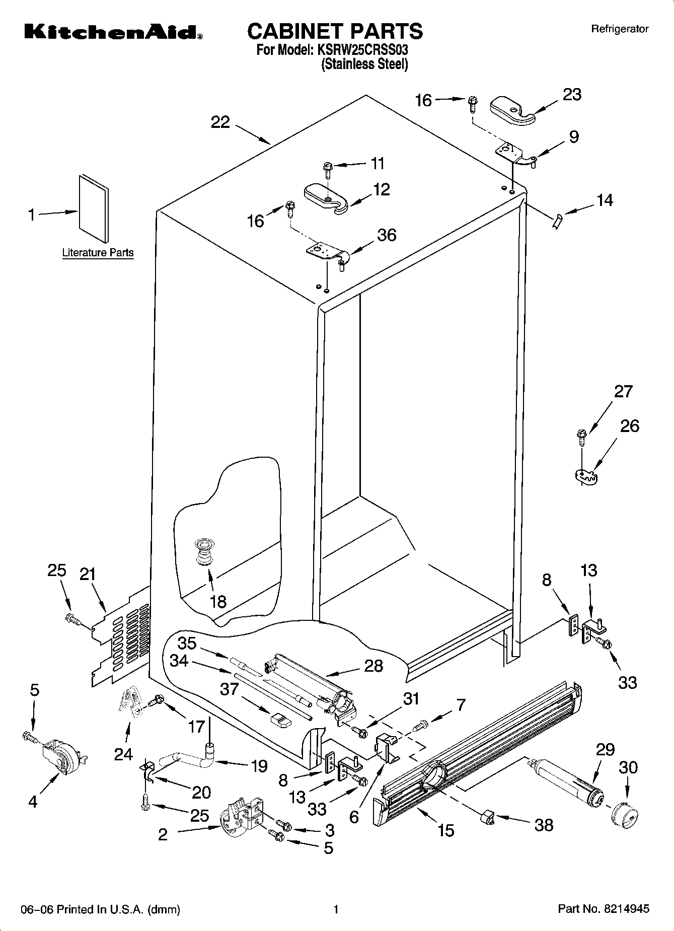 01 - CABINET PARTS
