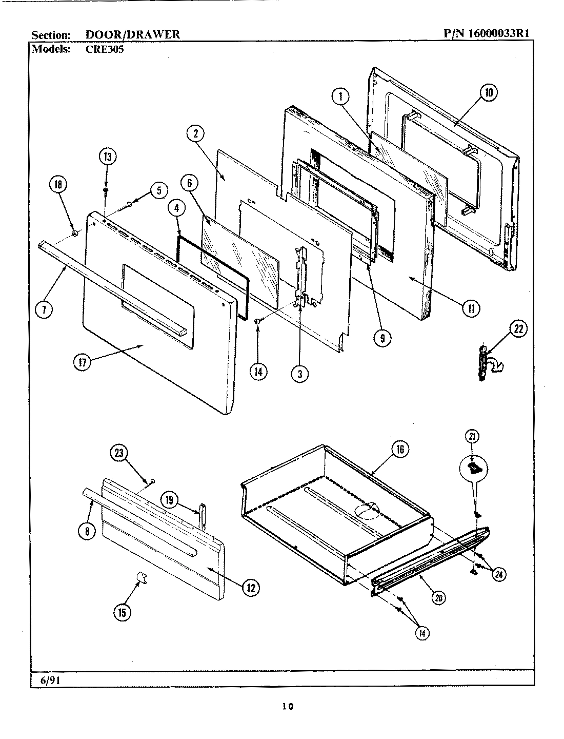03 - DOOR/DRAWER (CRE305)
