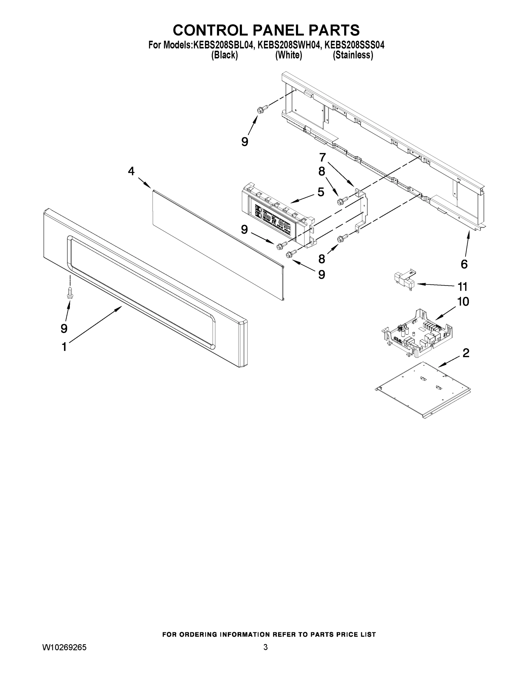 02 - CONTROL PANEL PARTS