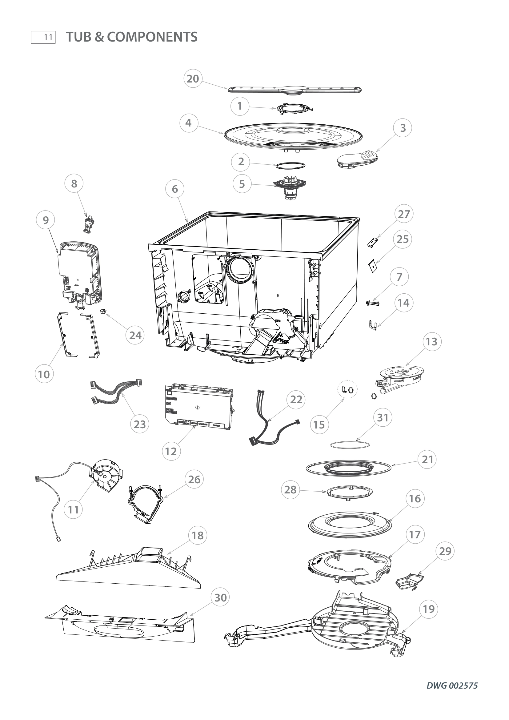 TUB & COMPONENTS