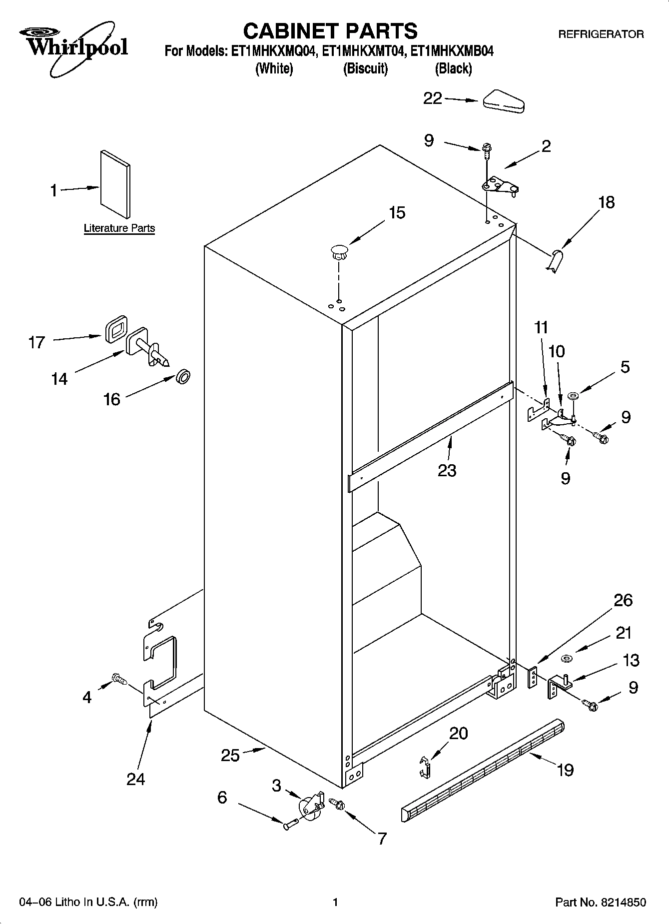 01 - CABINET PARTS