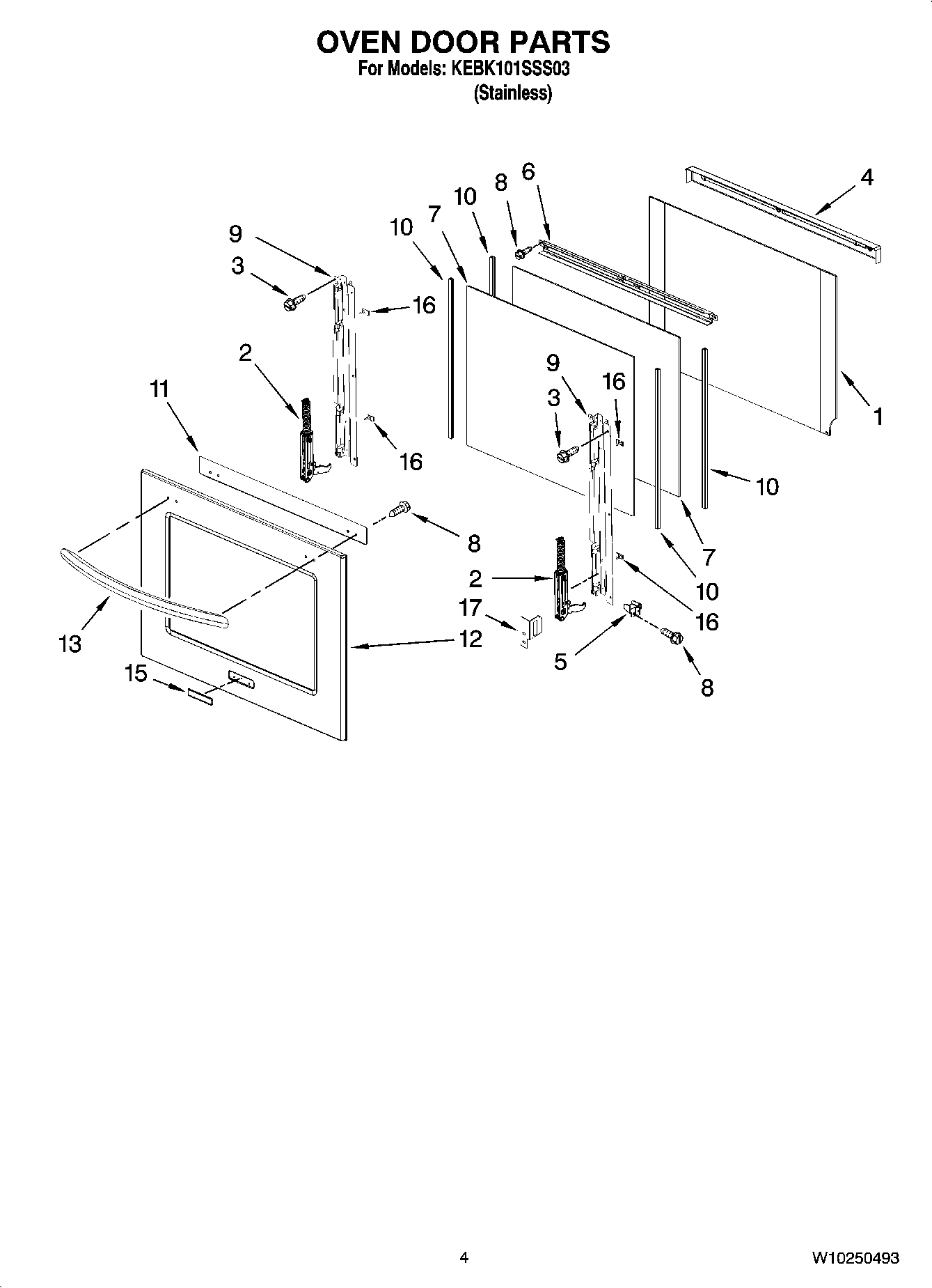 03 - OVEN DOOR PARTS