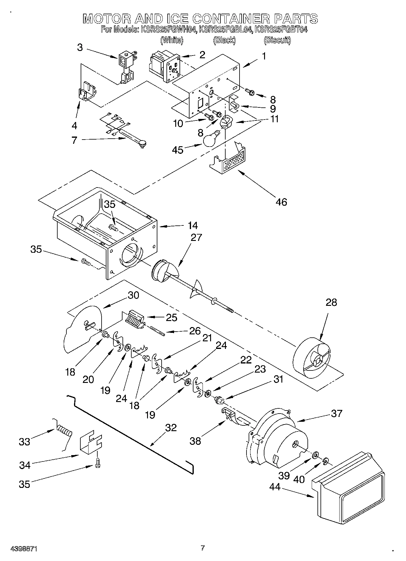 05 - MOTOR AND ICE CONTAINER