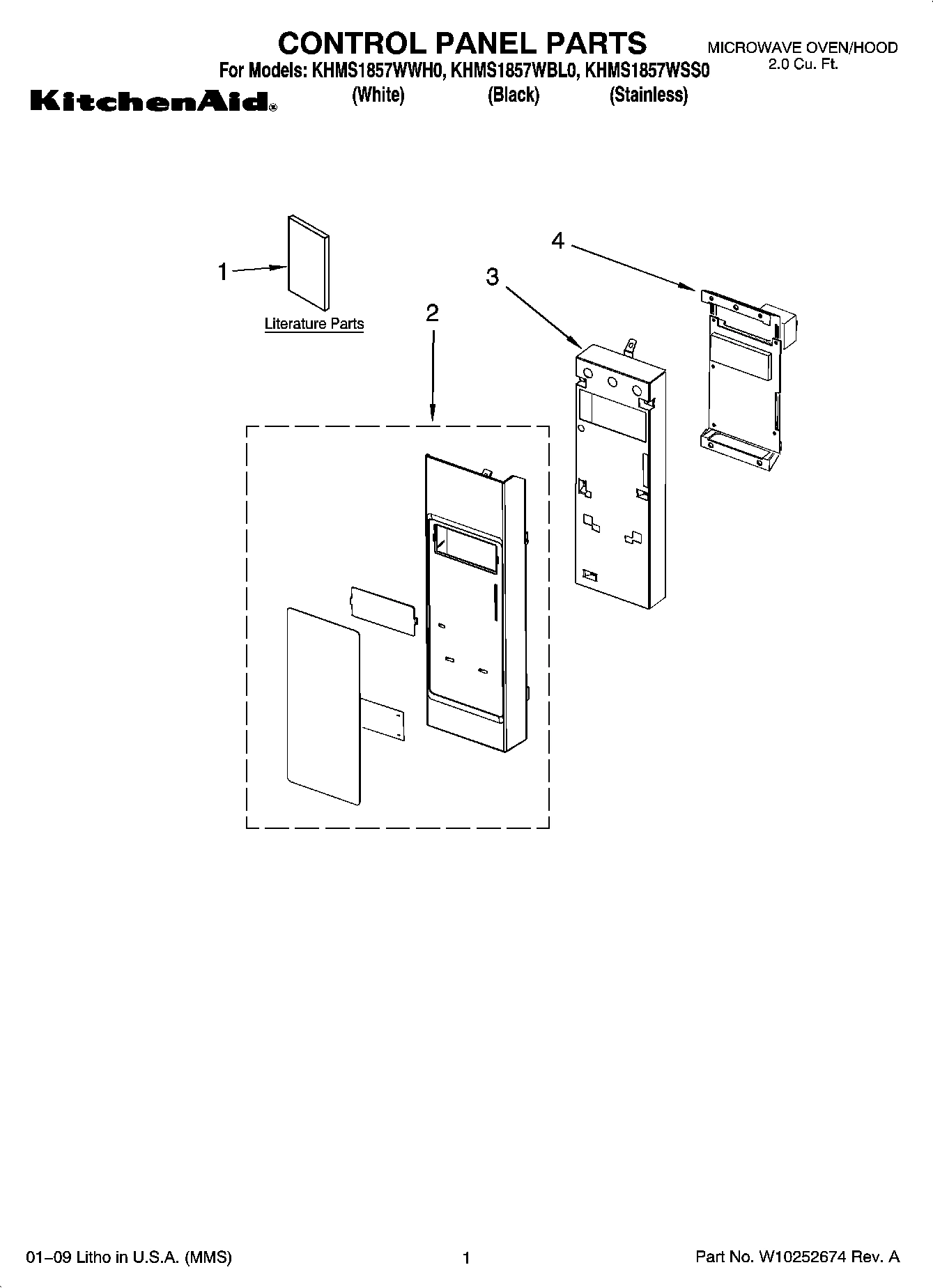 01 - CONTROL PANEL PARTS