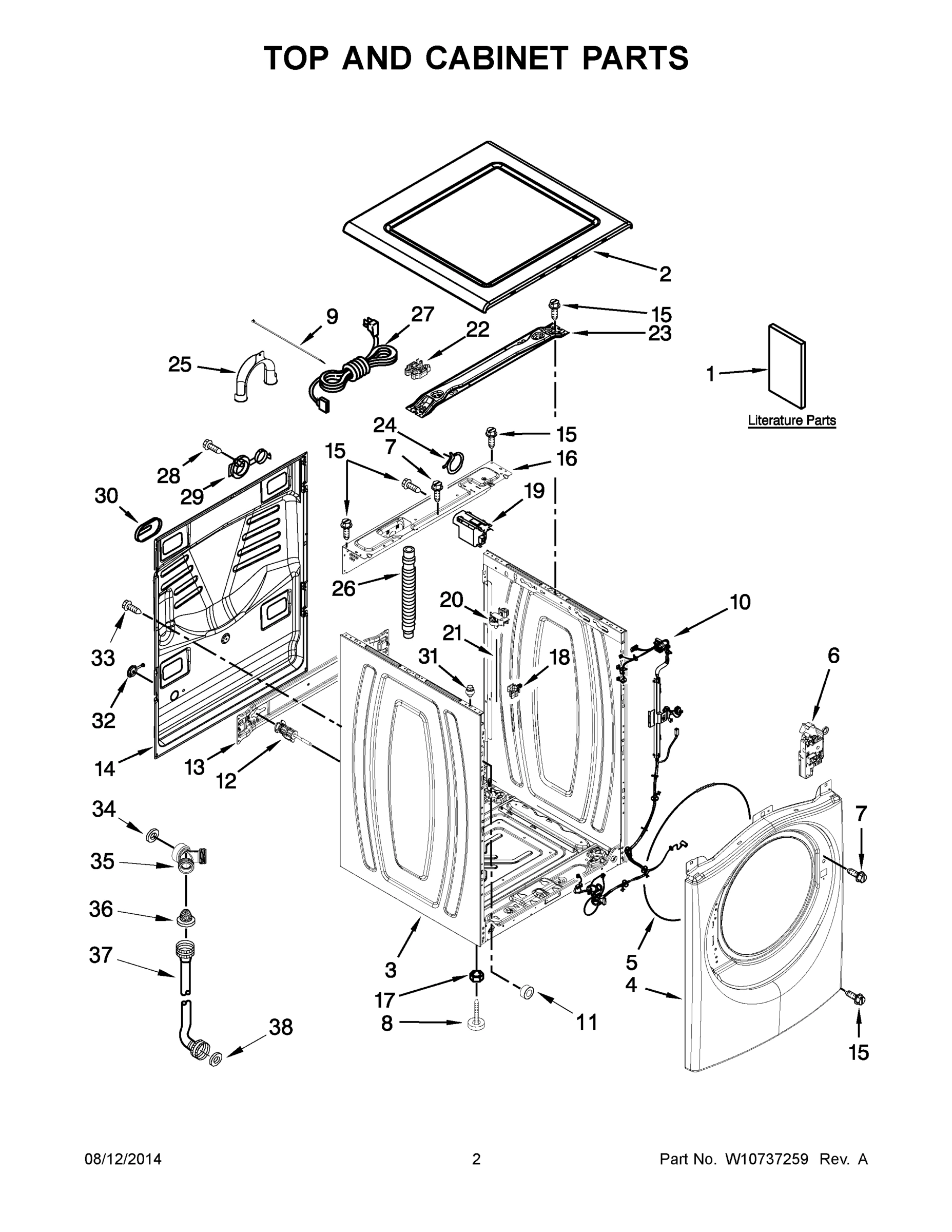 02 - TOP AND CABINET PARTS