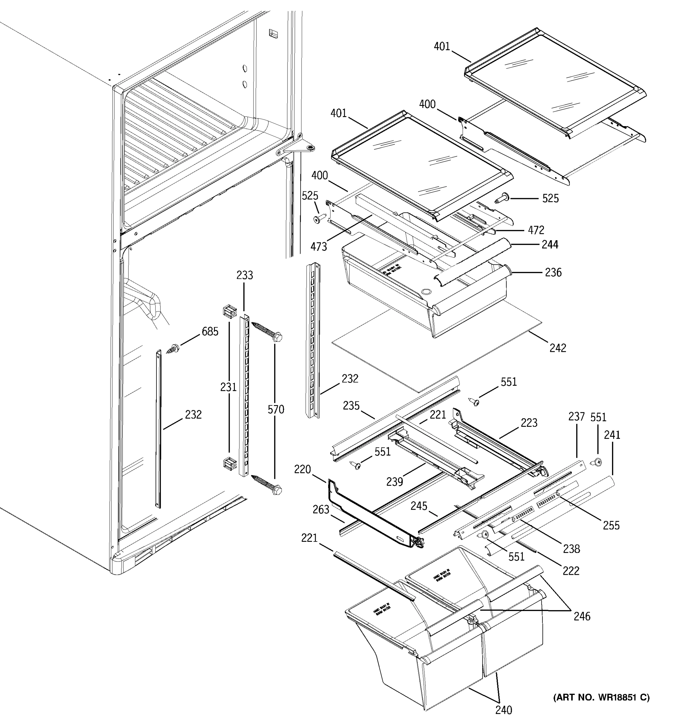 FRESH FOOD SHELVES