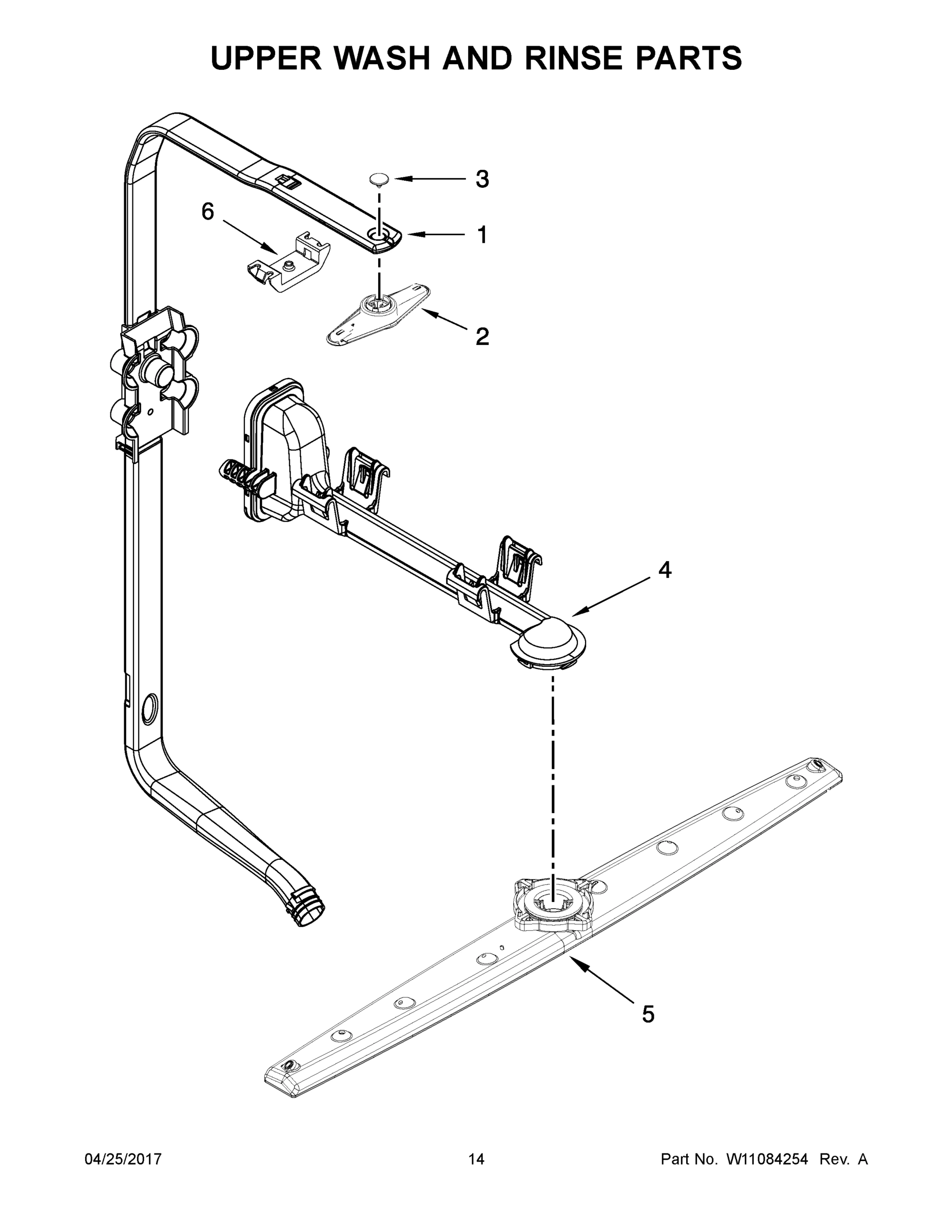08 - UPPER WASH AND RINSE PARTS