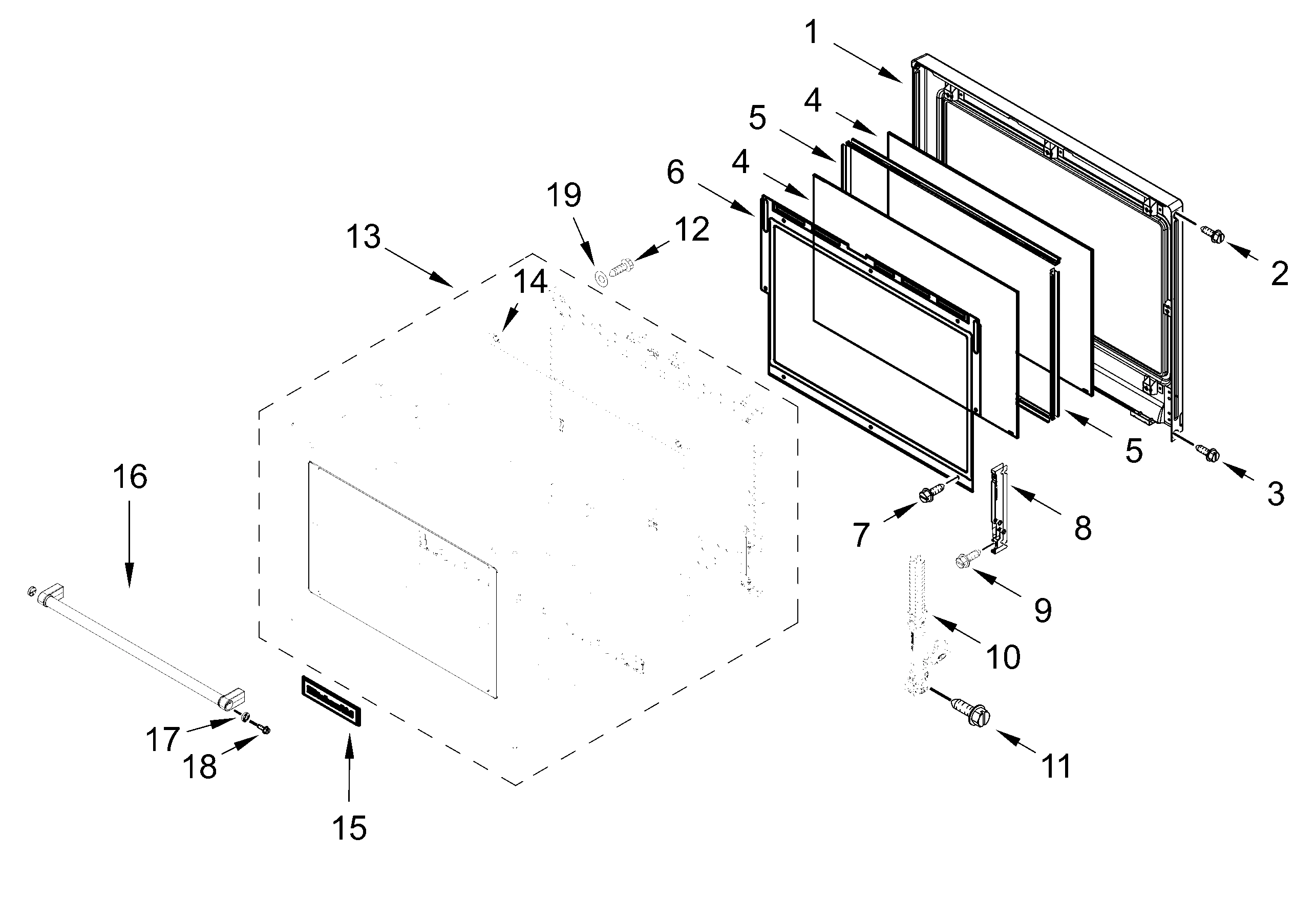 OVEN DOOR PARTS