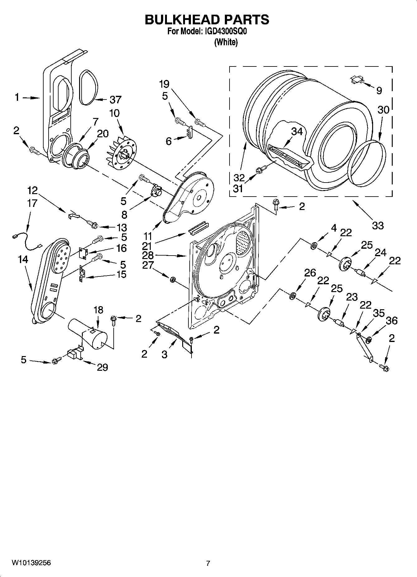 04 - BULKHEAD PARTS, OPTIONAL PARTS (NOT INCLUDED)