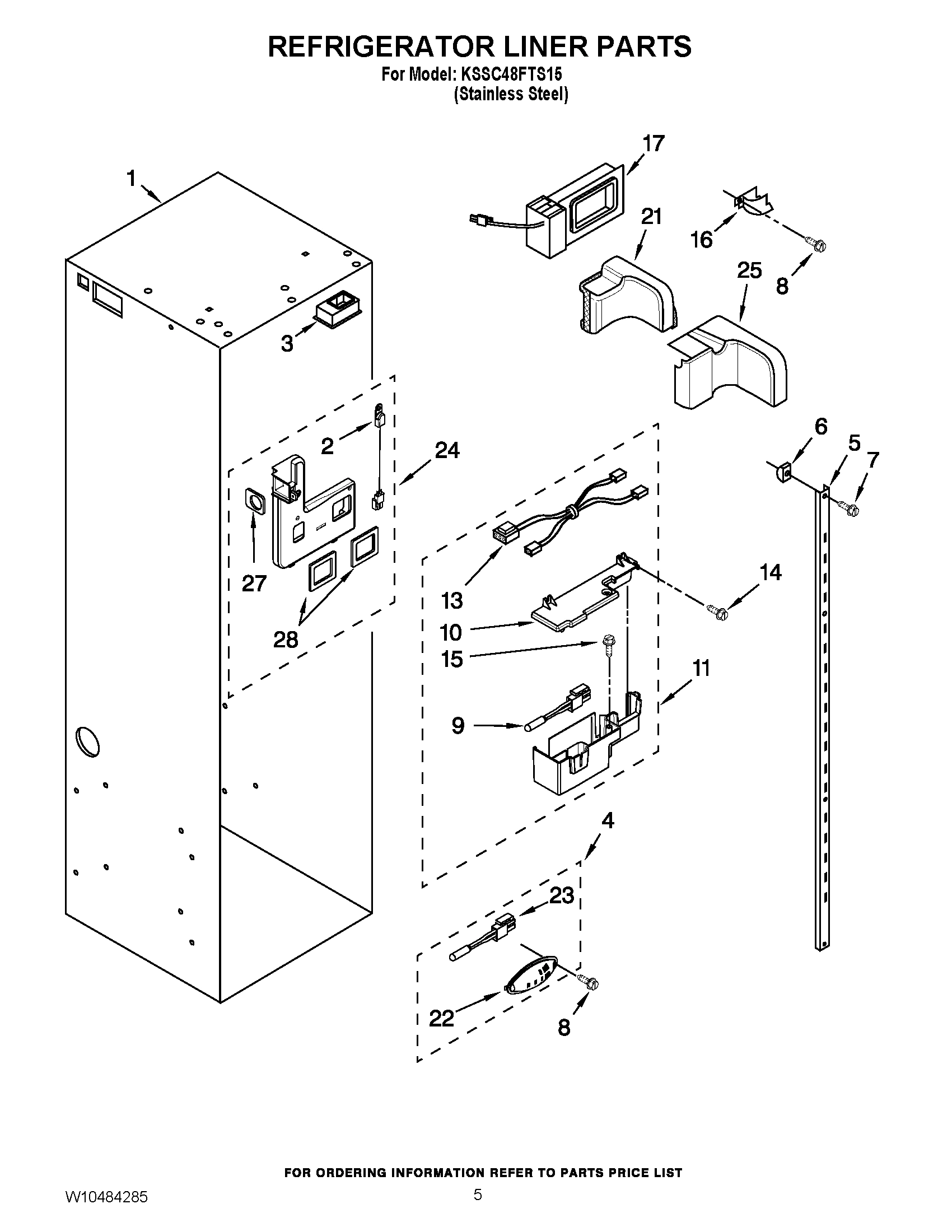 04 - REFRIGERATOR LINER PARTS