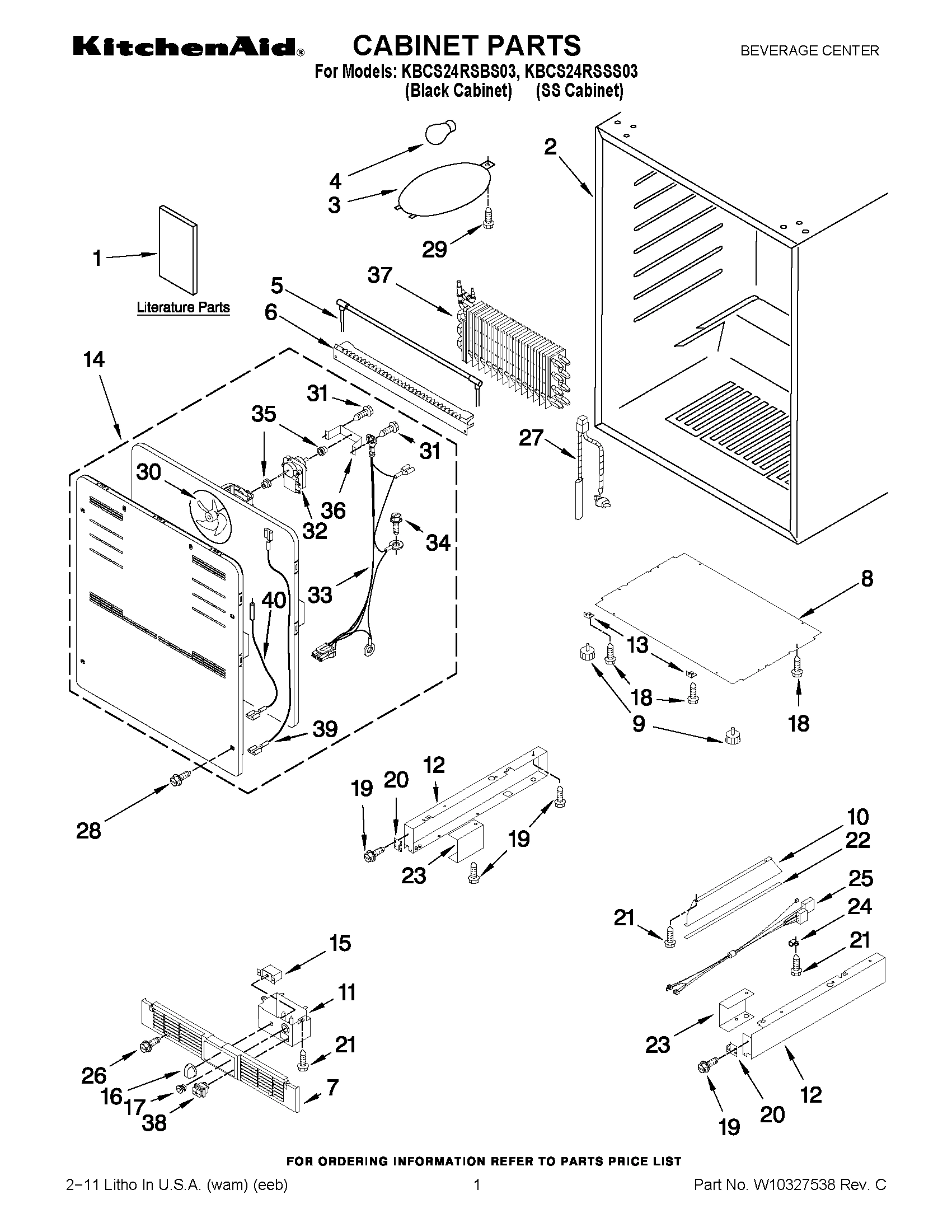 01 - CABINET PARTS