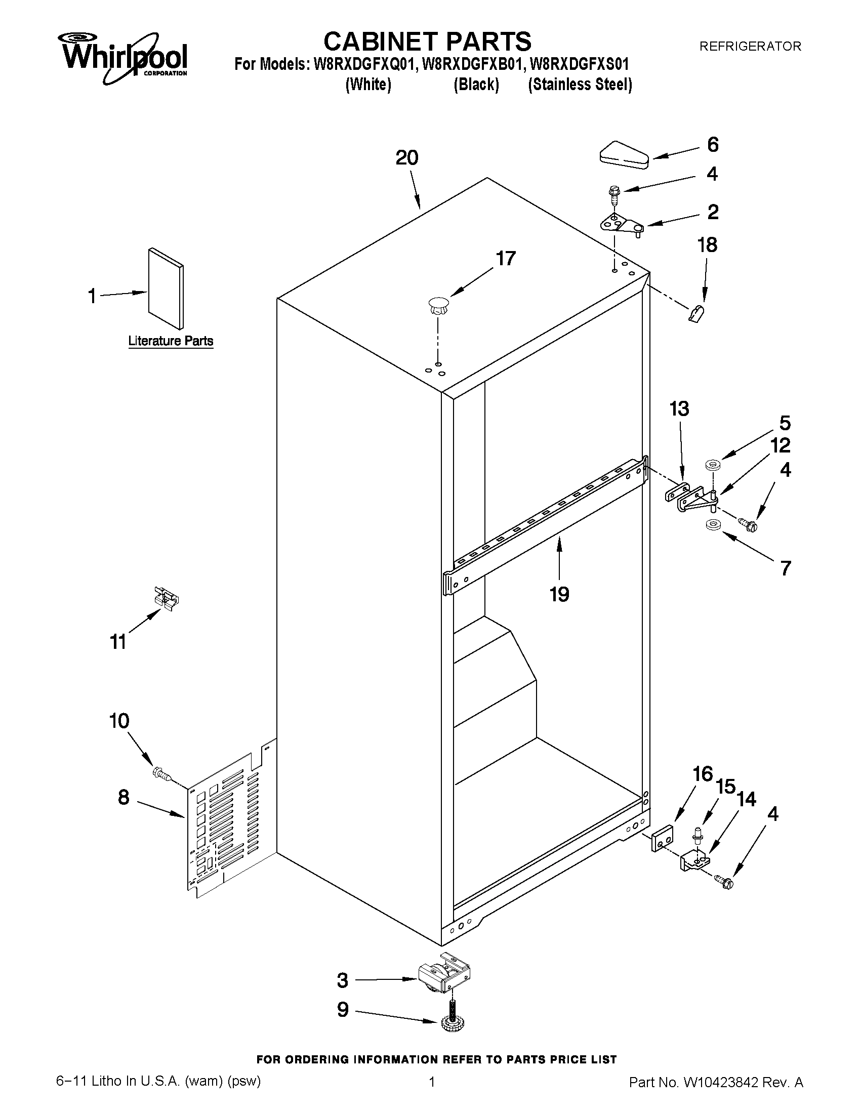 01 - CABINET PARTS