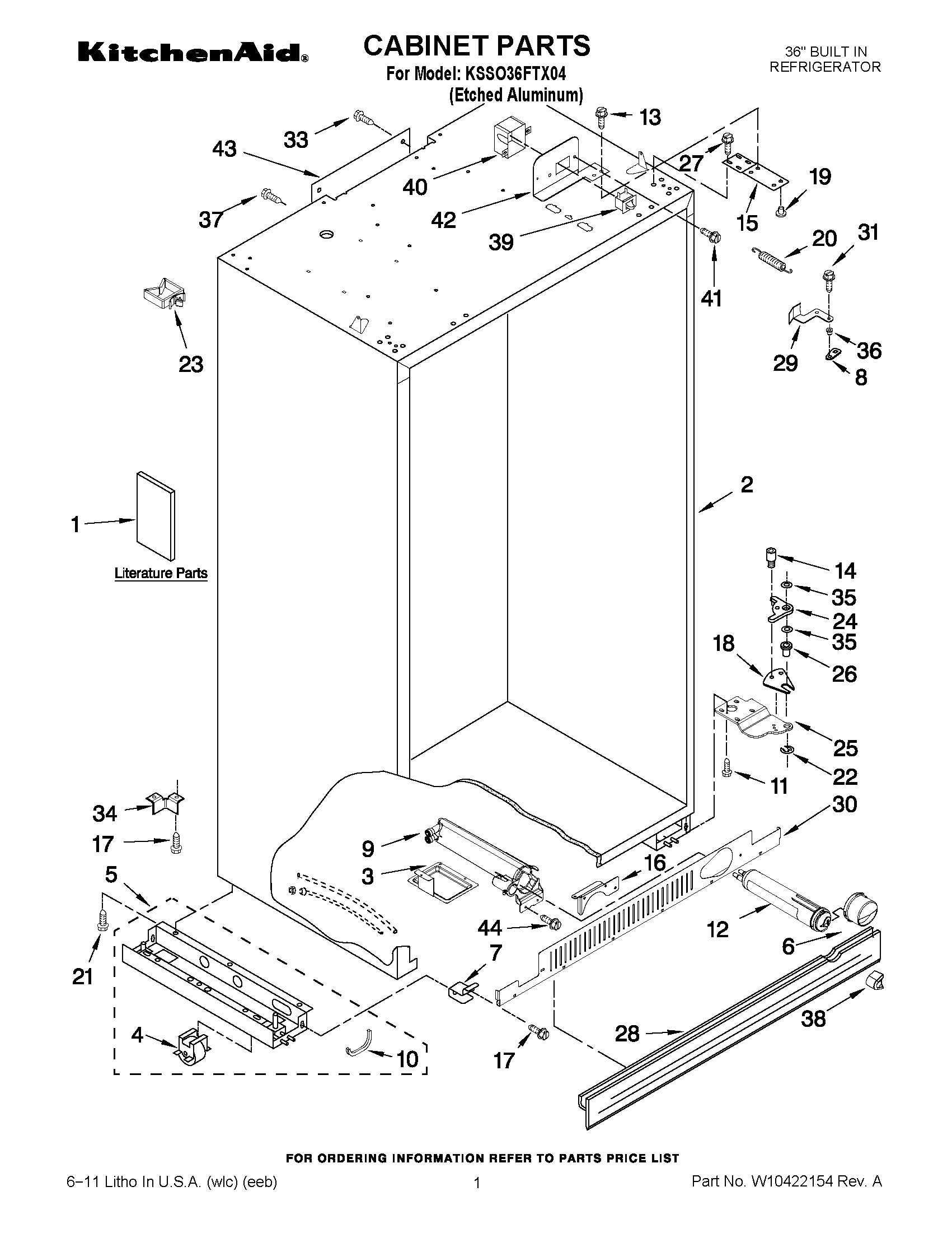 01 - CABINET PARTS