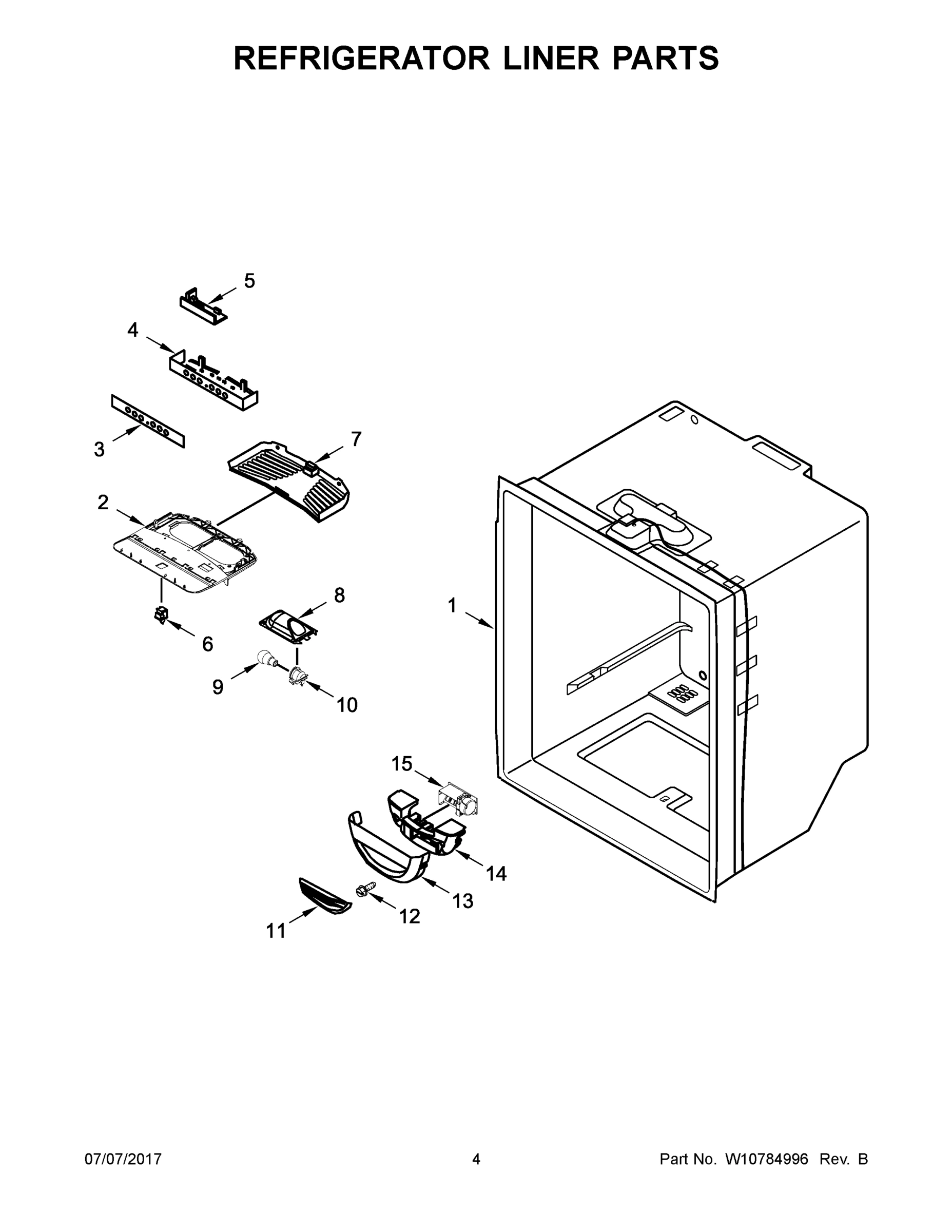 03 - REFRIGERATOR LINER PARTS