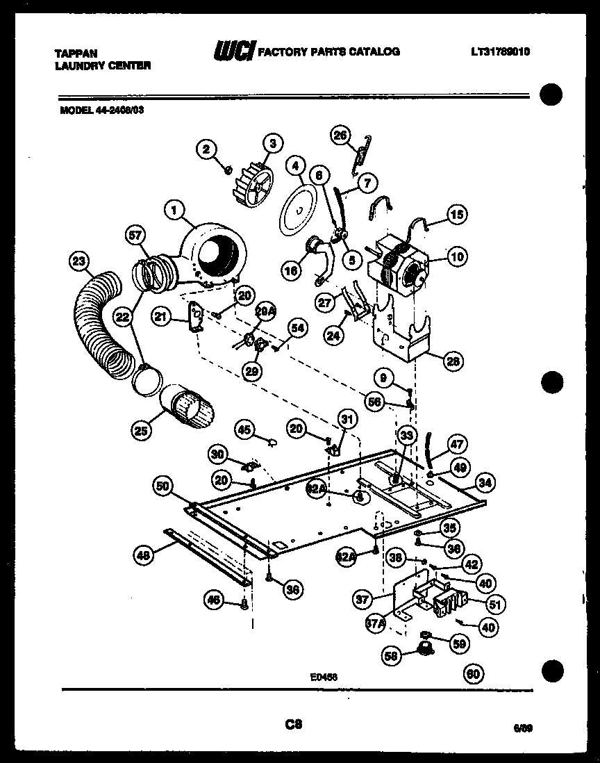 05 - DRYER MOTOR, BLOWER AND BELT