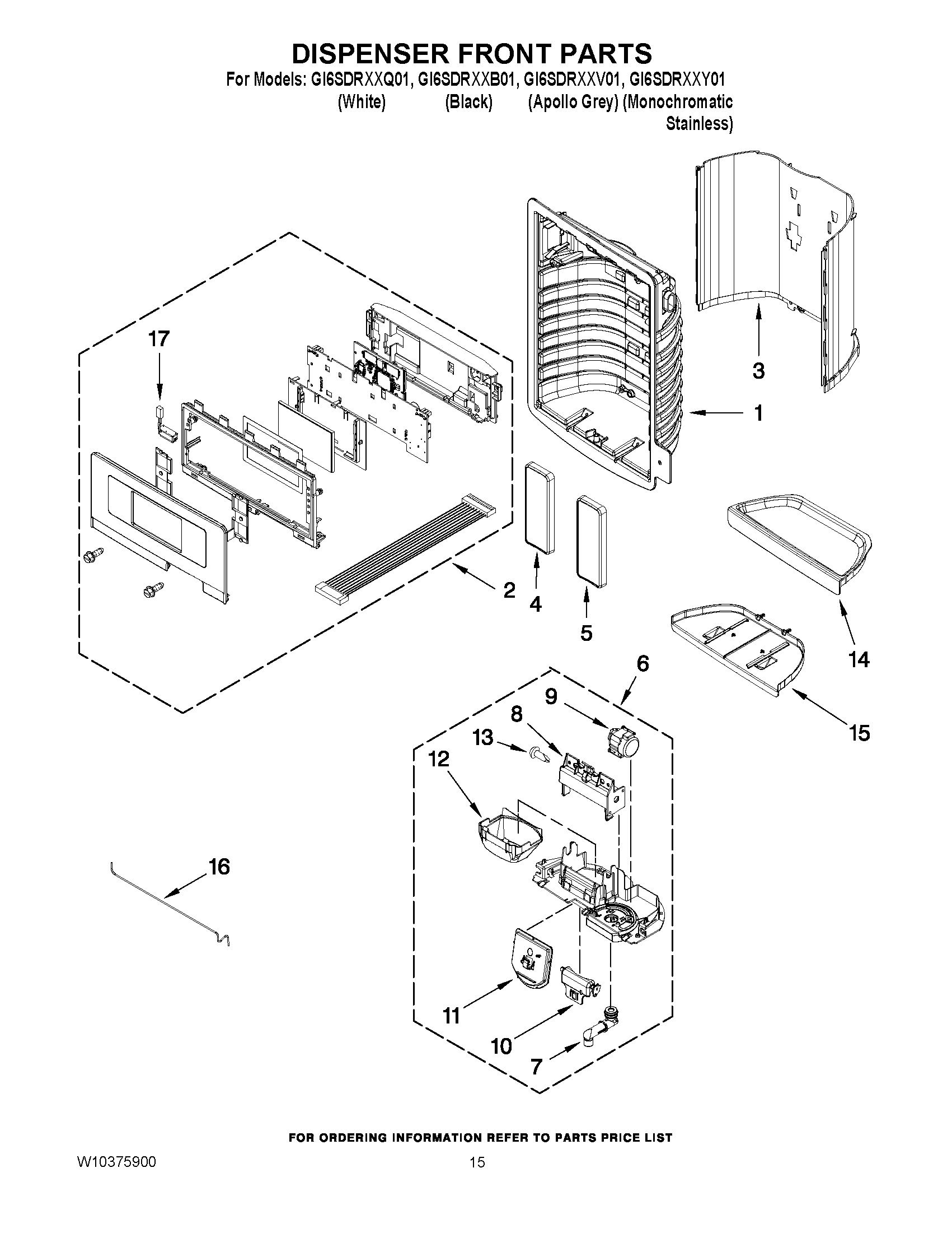 08 - DISPENSER FRONT PARTS