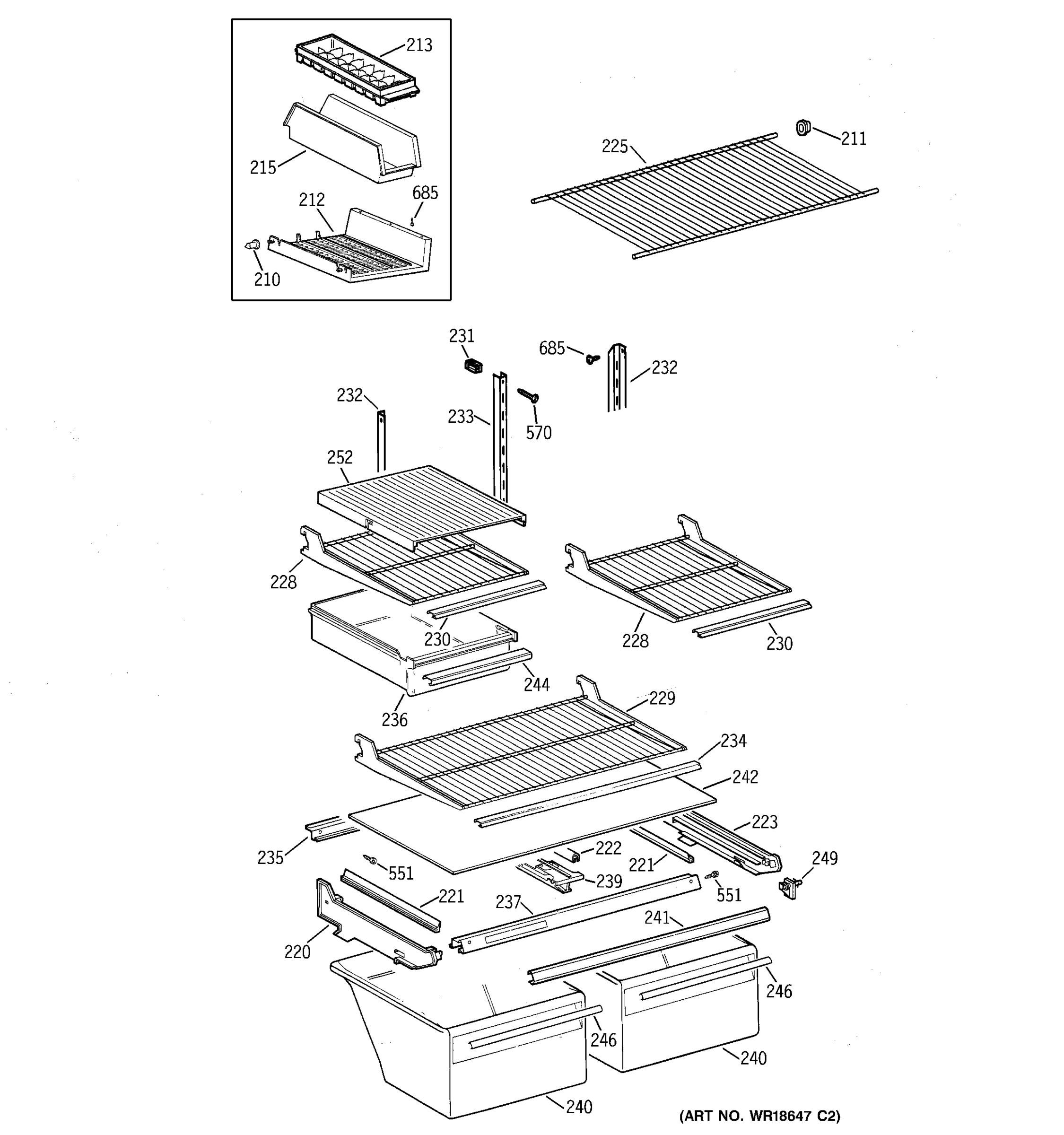SHELVES