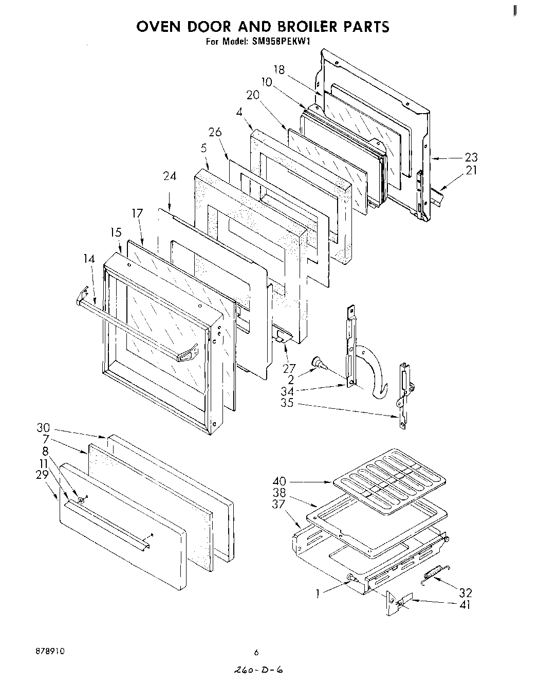 04 - OVEN DOOR AND BROILER