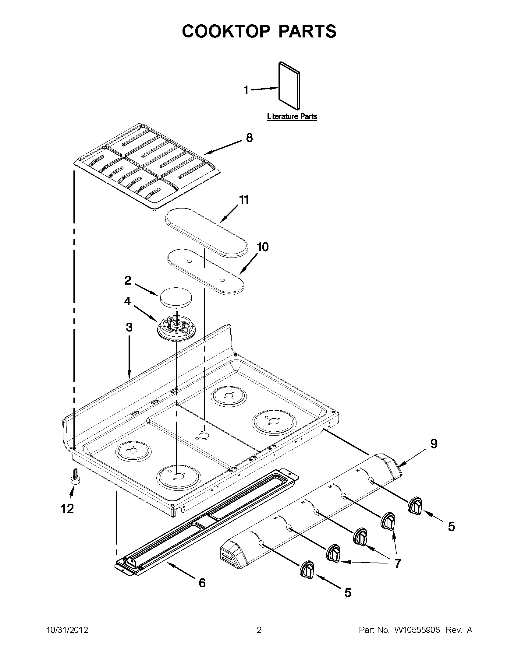 01 - COOKTOP PARTS