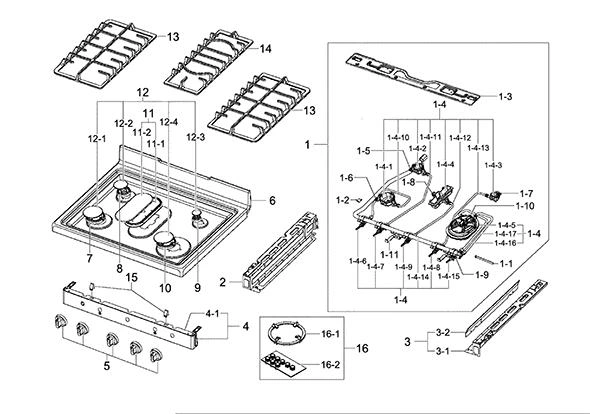 COOK TOP ASSY