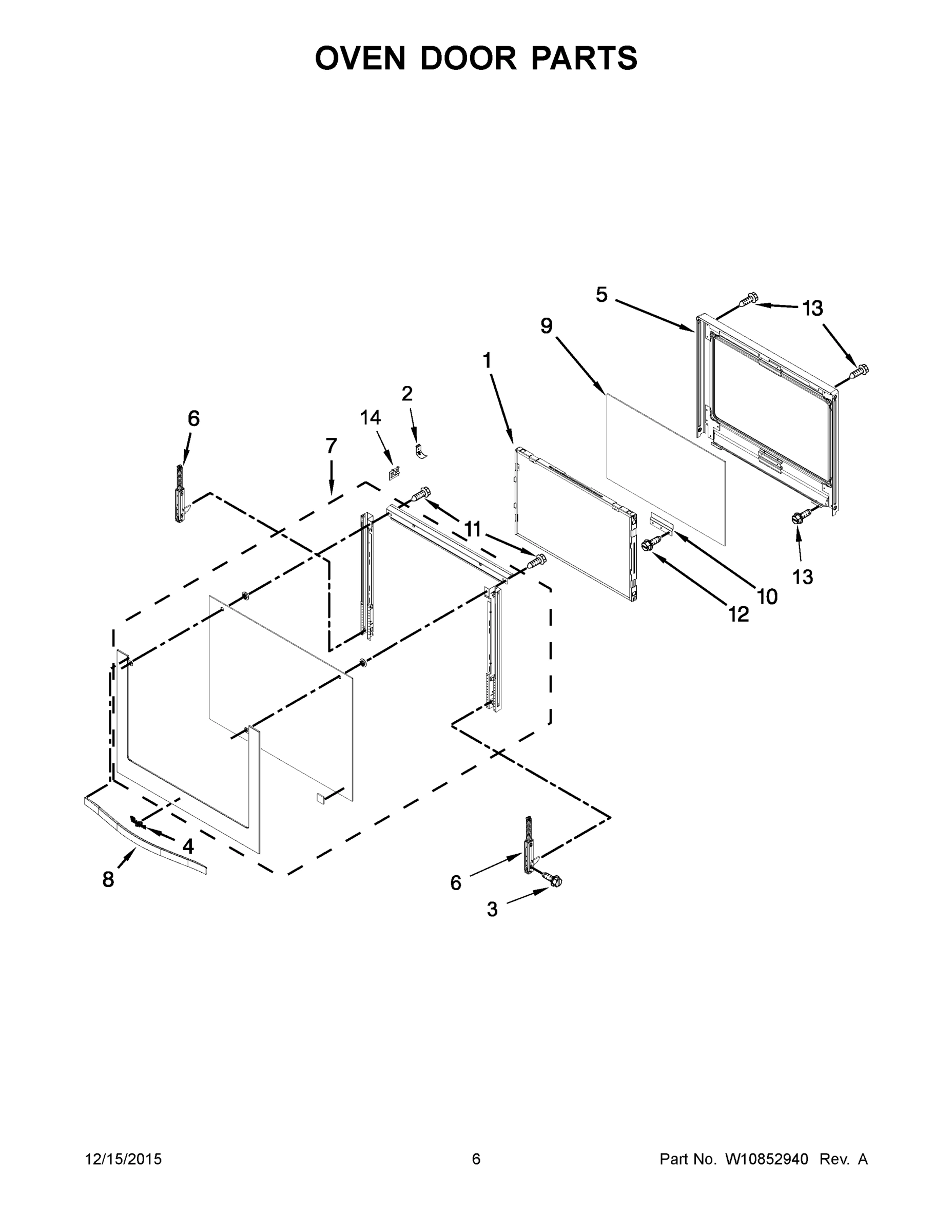 04 - OVEN DOOR PARTS
