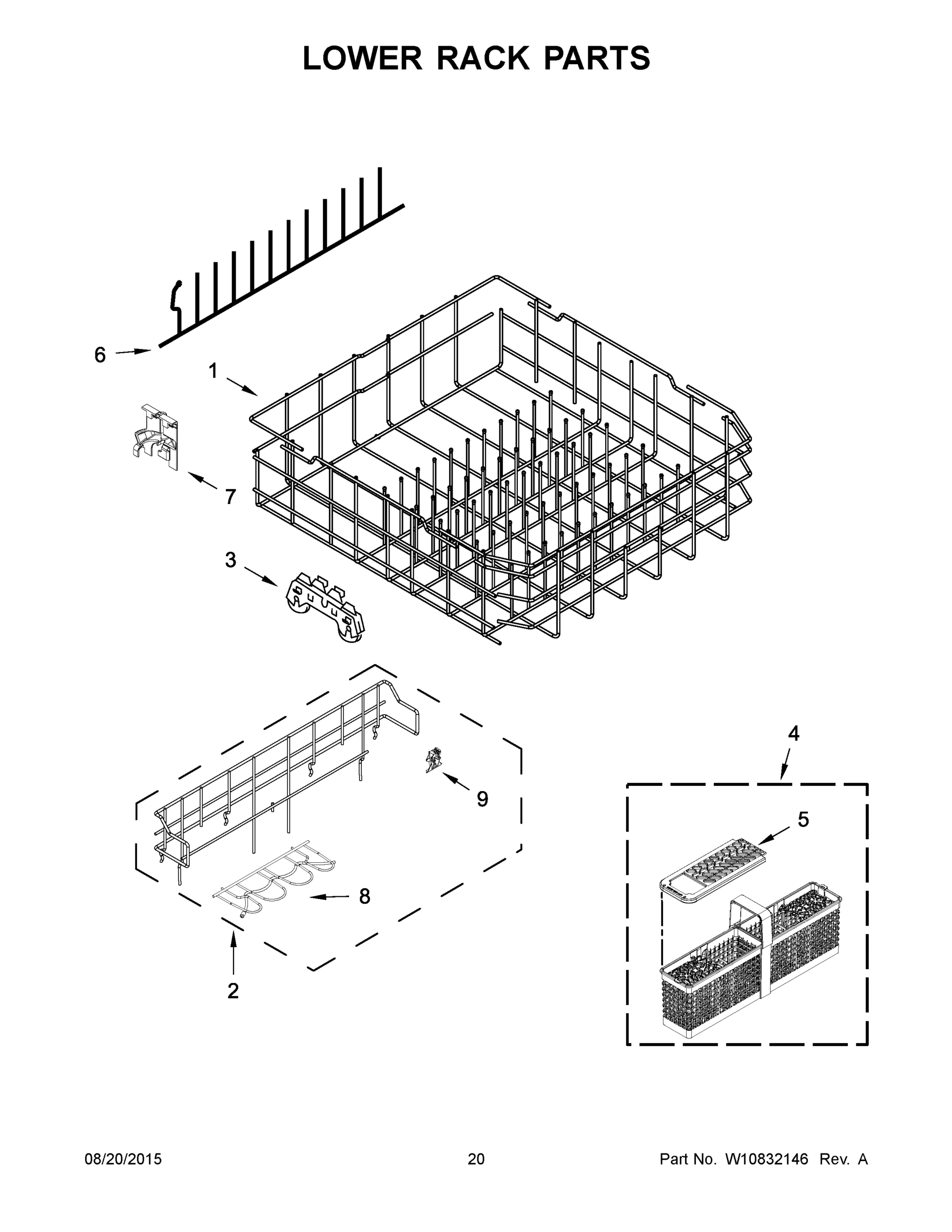 11 - LOWER RACK PARTS
