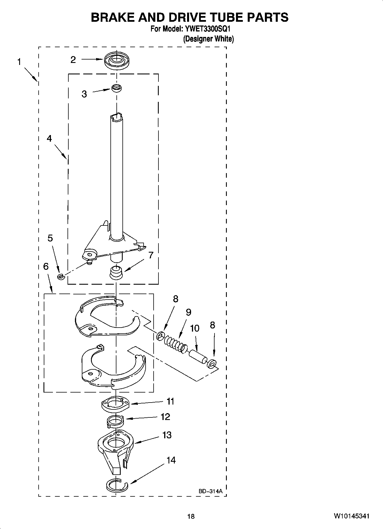 12 - BRAKE AND DRIVE TUBE PARTS