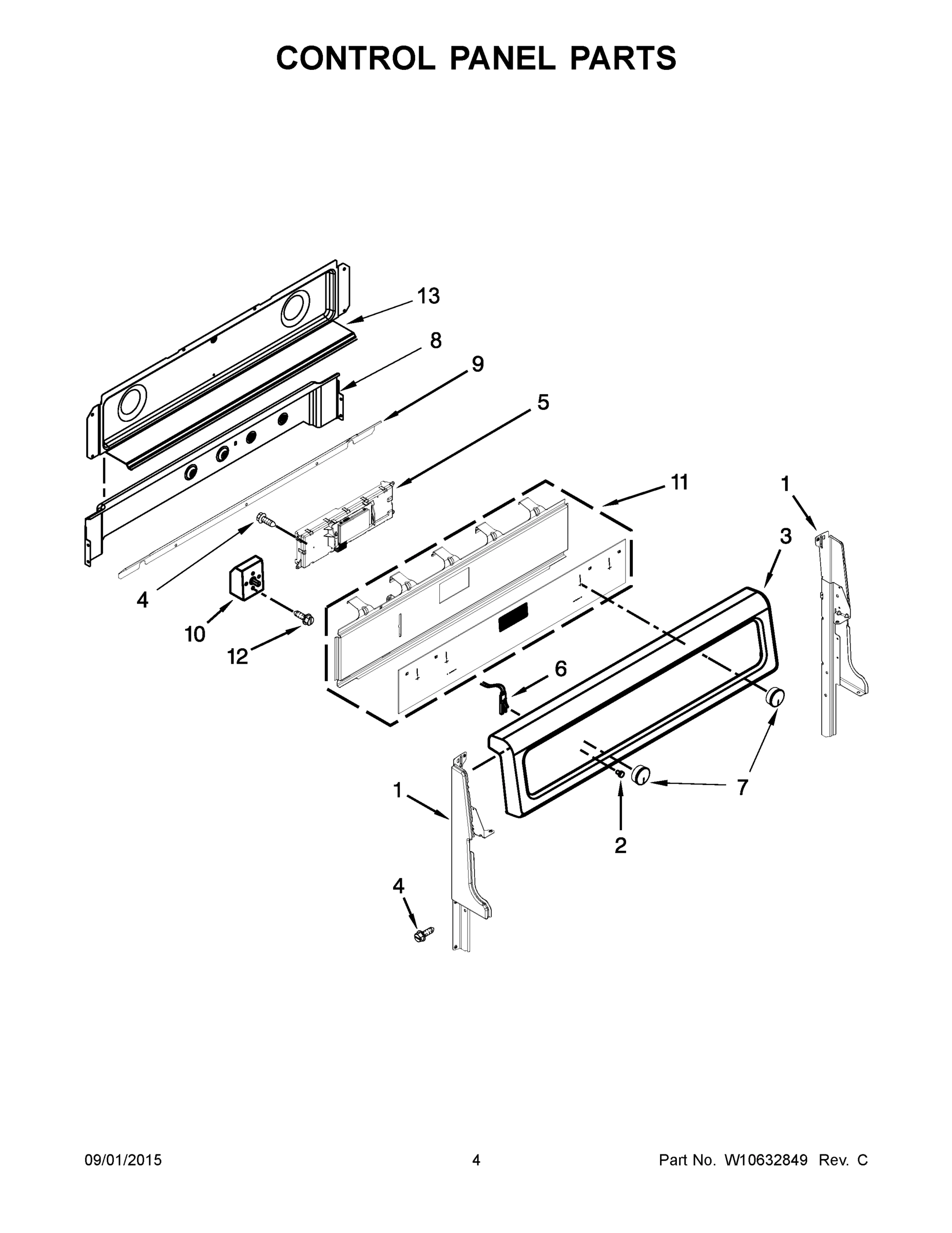 03 - CONTROL PANEL PARTS