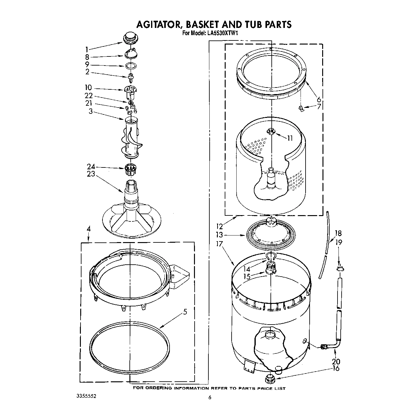 05 - AGITATOR, BASKET AND TUB