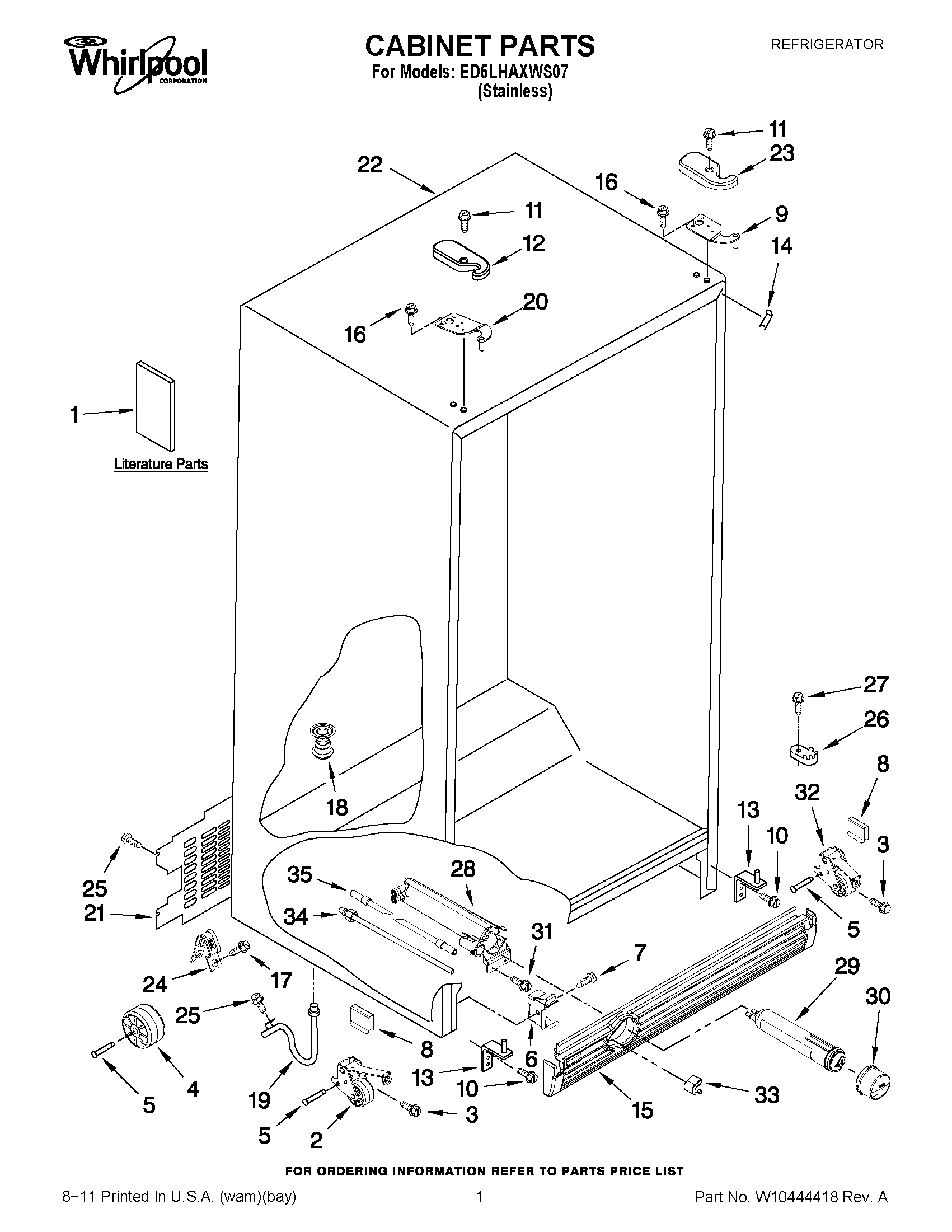 01 - CABINET PARTS