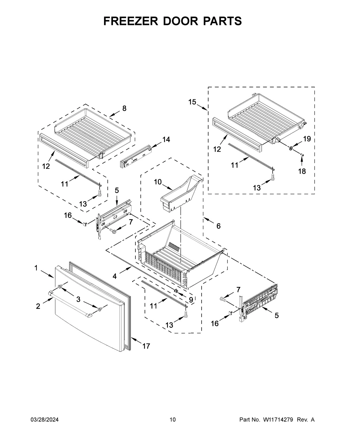 06 - FREEZER DOOR PARTS