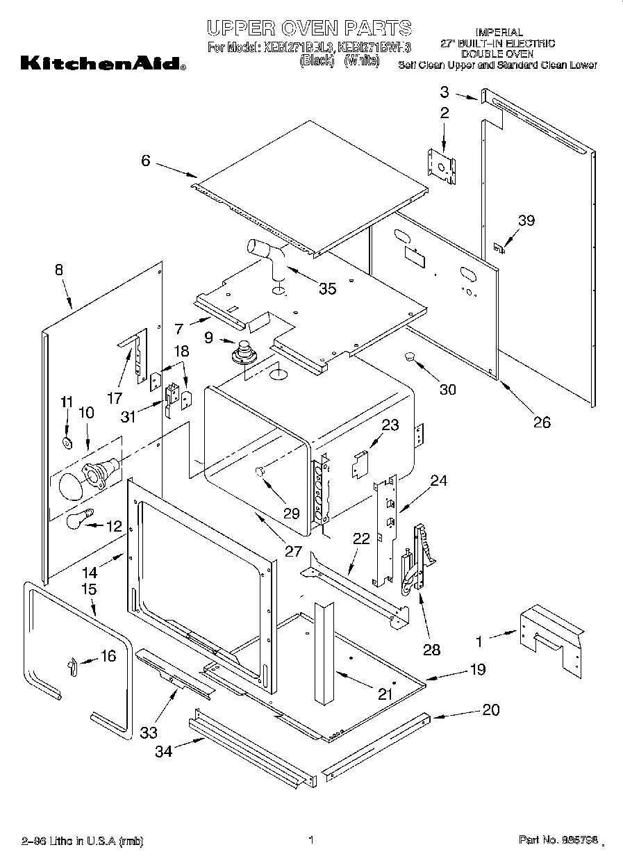 01 - UPPER OVEN, OPTIONAL