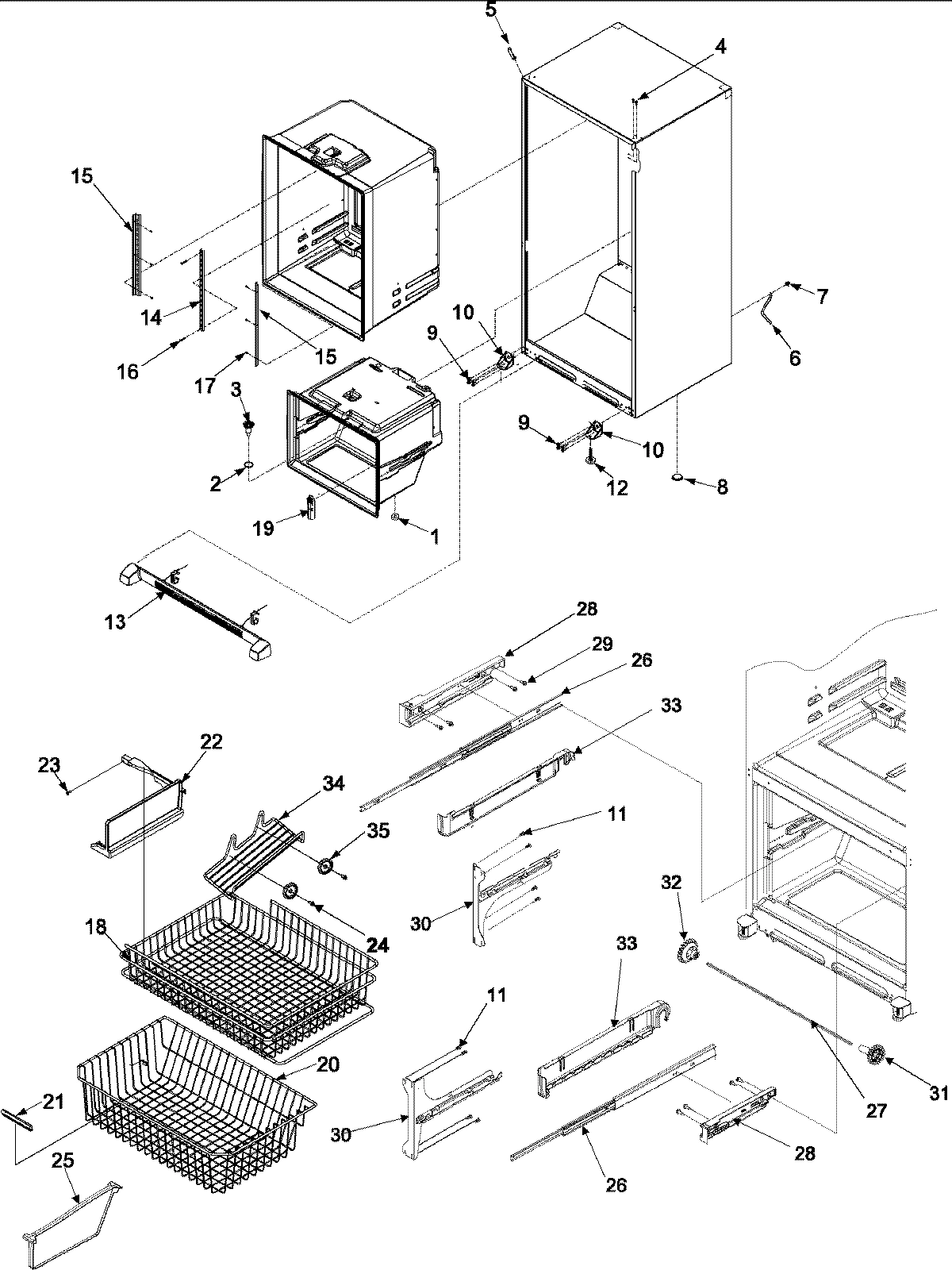 06 - INTERIOR CABINET & FREEZER SHELVING