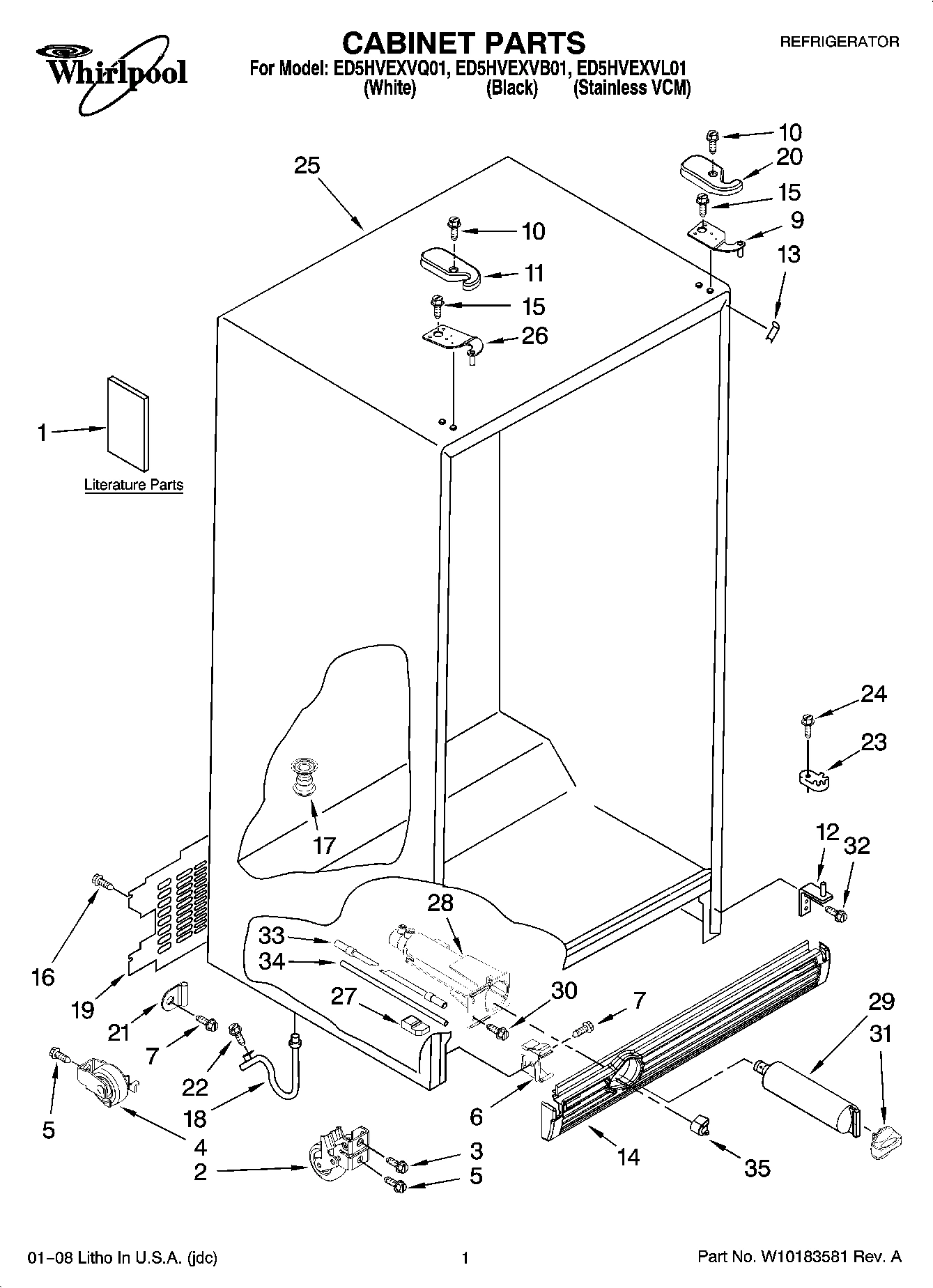 01 - CABINET PARTS
