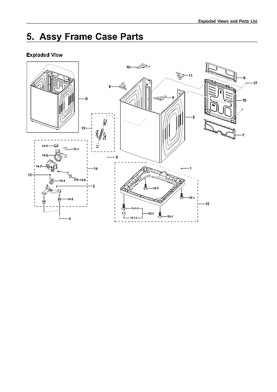 FRAME CASE ASSY PARTS
