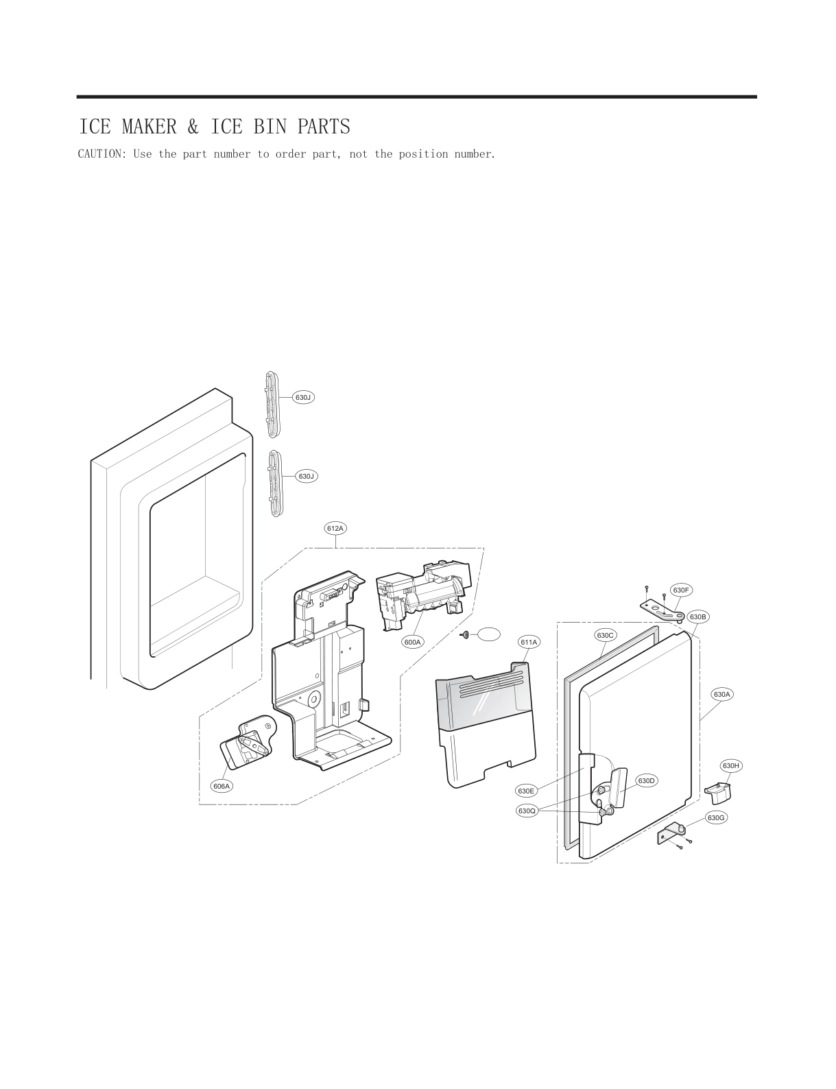 ICE MAKER & ICE BIN PARTS