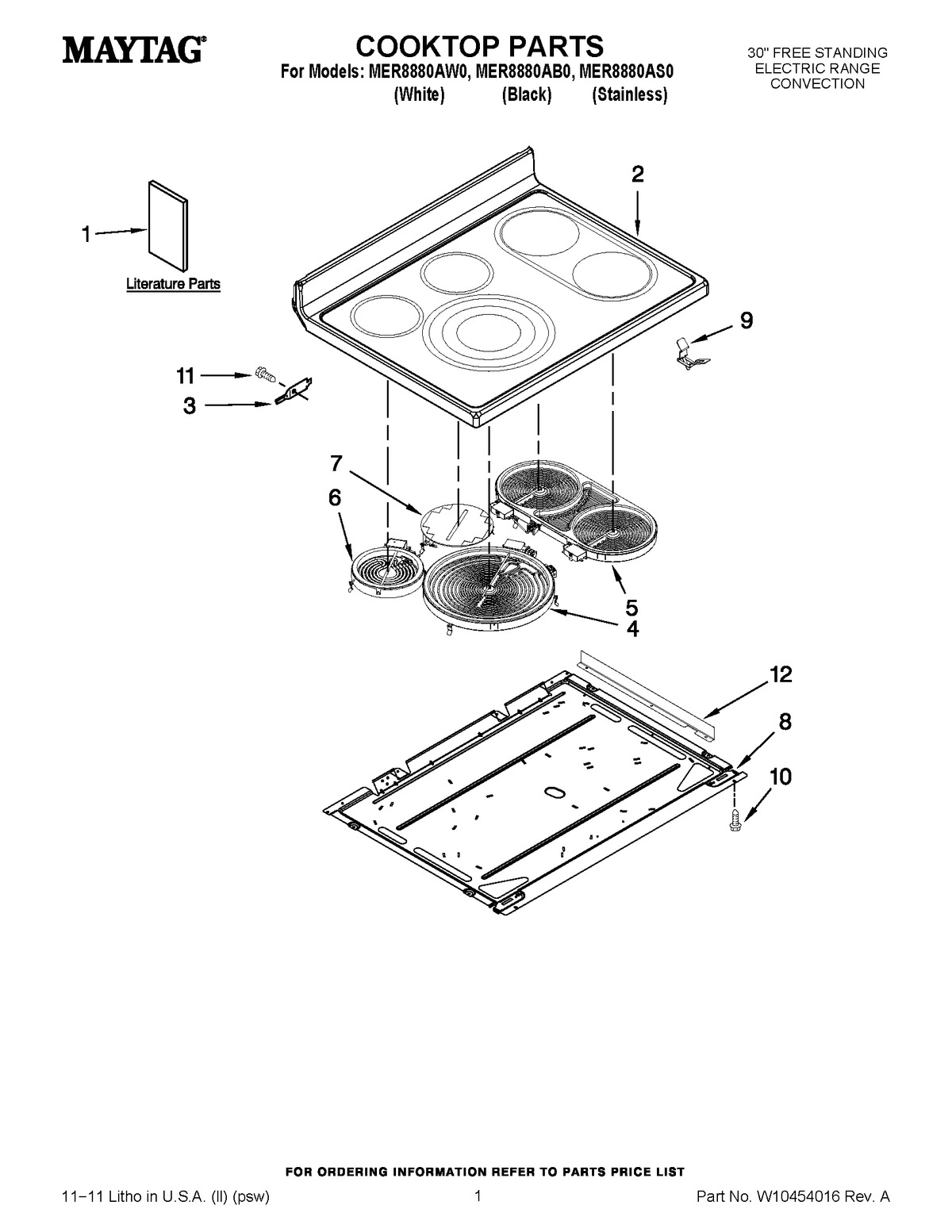 01 - COOKTOP PARTS