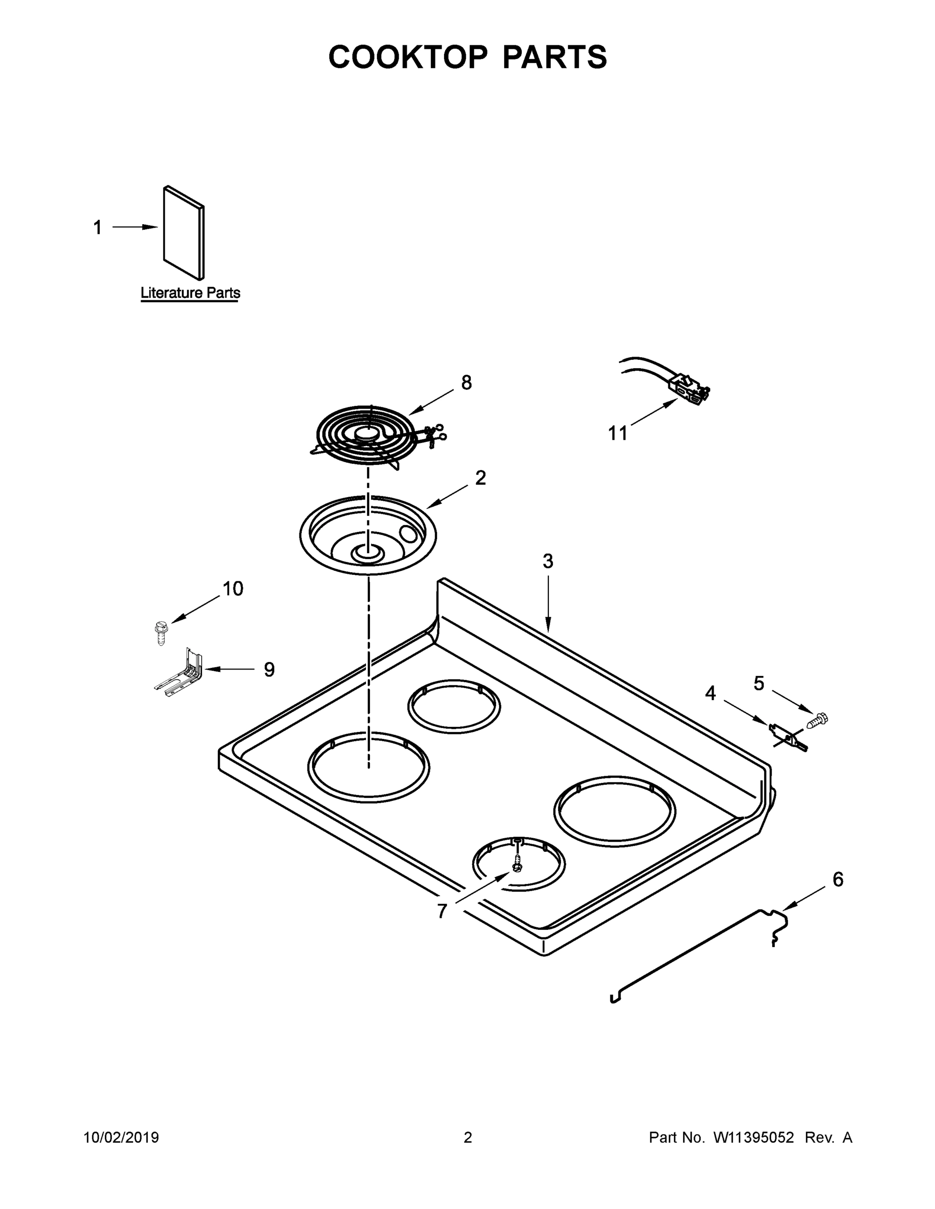02 - COOKTOP PARTS